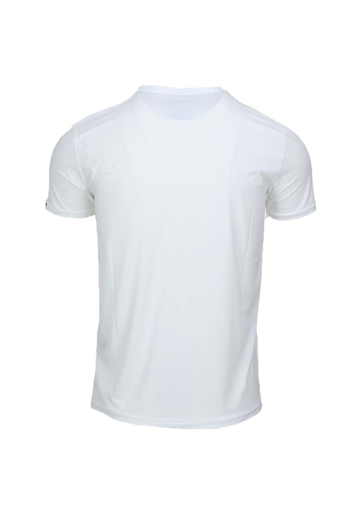 Tshirt mezza manica in tessuto tecnico stretch con logo