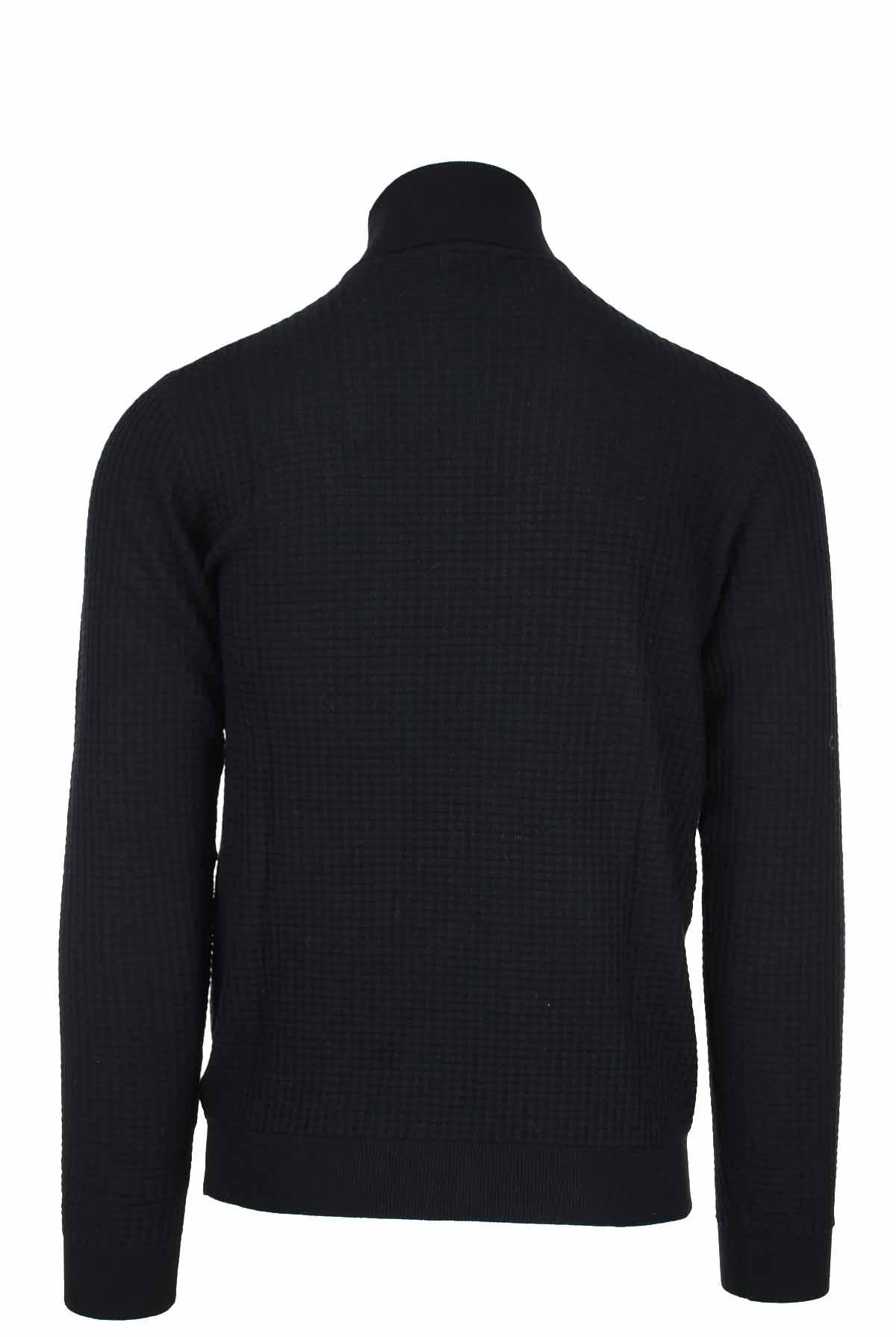 Pullover dolcevita con intarsi