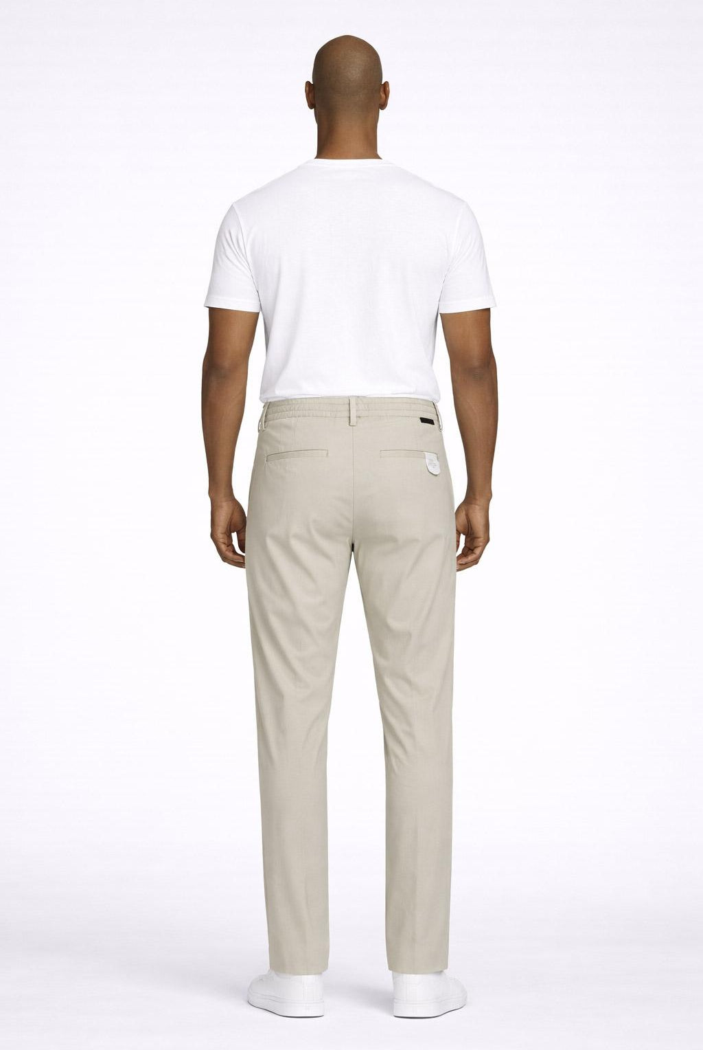 Pantalone Chino Uomo in Jersey con Elastico