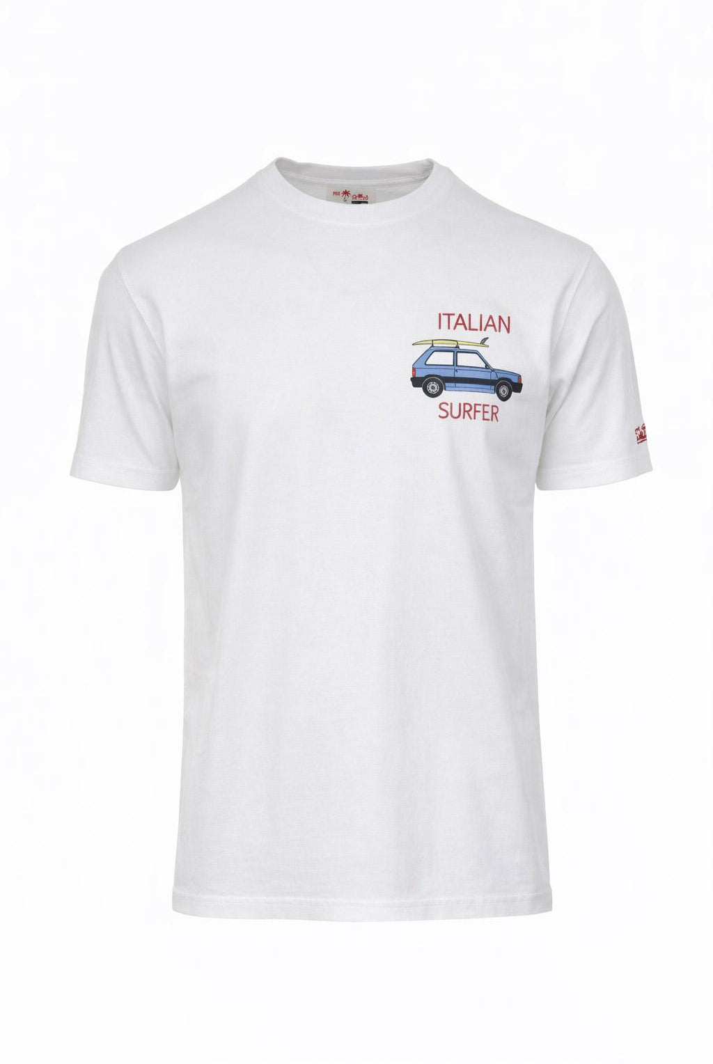 Tshirt Uomo in Cotone con Stampa Italian Surfer