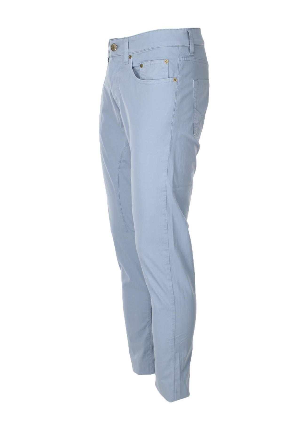 Pantalone 5 tasche in raso di cotone