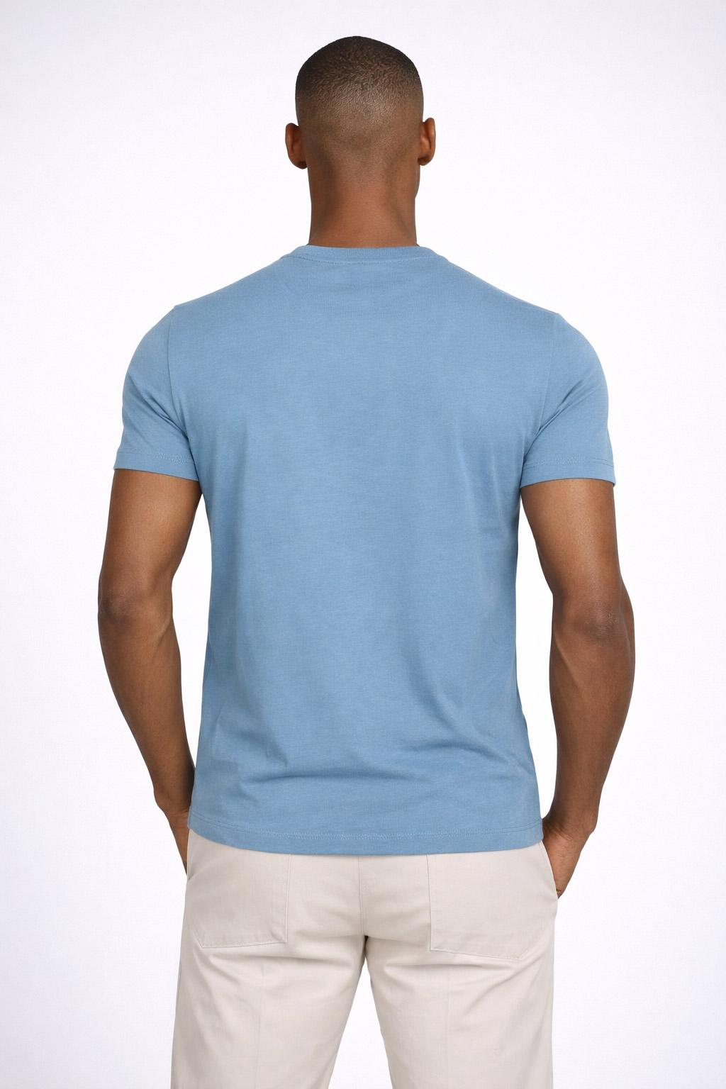 T-Shirt Uomo Cotone con logo ricamato
