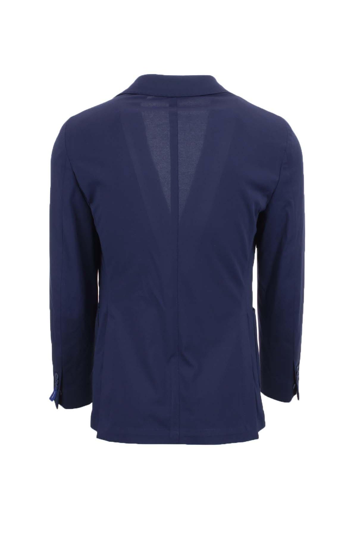 Giacca monopetto sfoderata in tessuto stretch