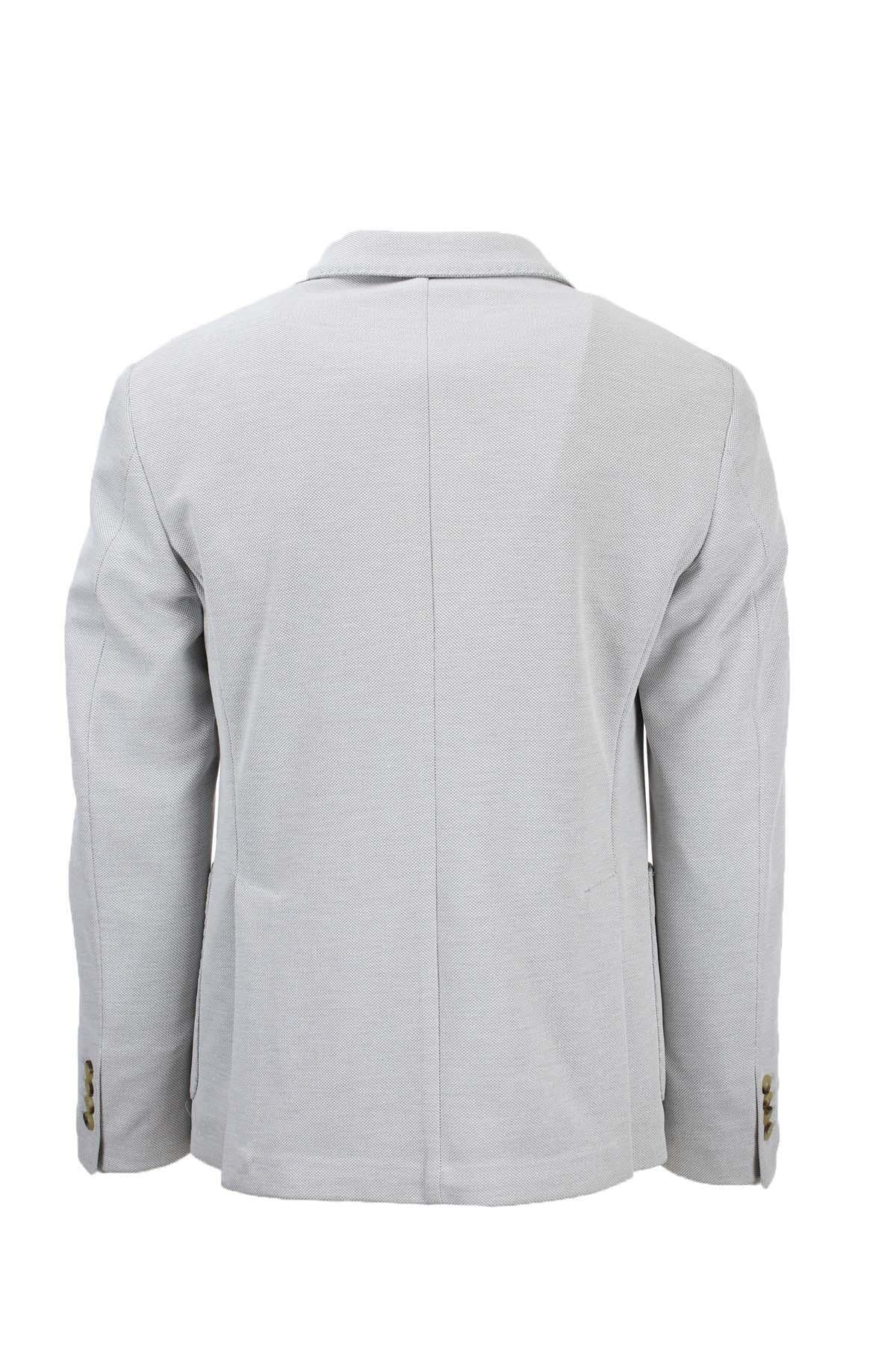 Giacca monopetto in tessuto stretch