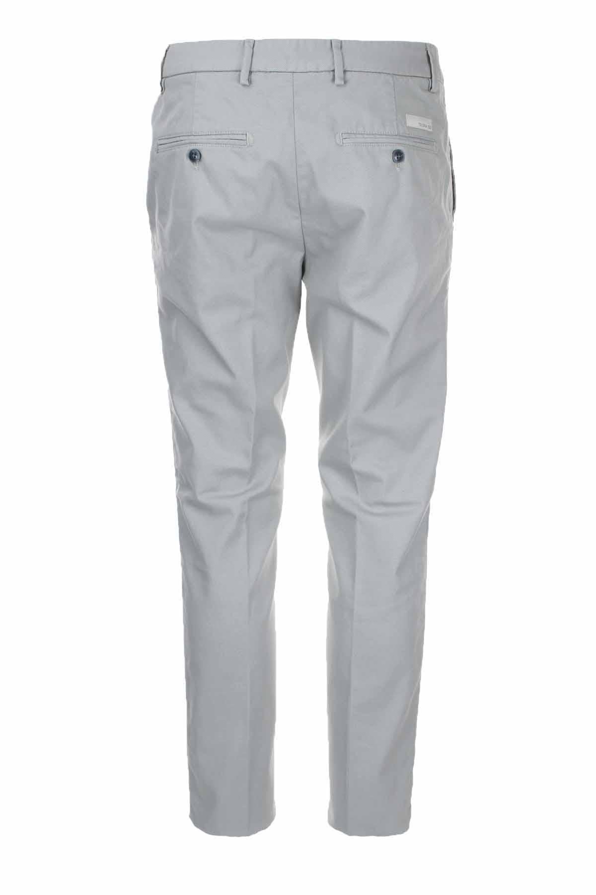 Pantalole chino in cotone micropuntinato