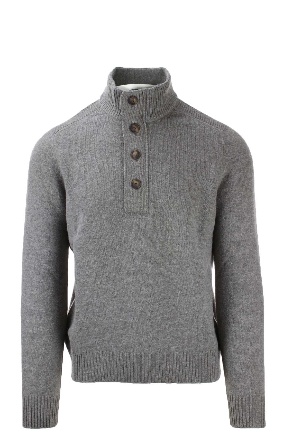 Maglia Lupo zip in lana