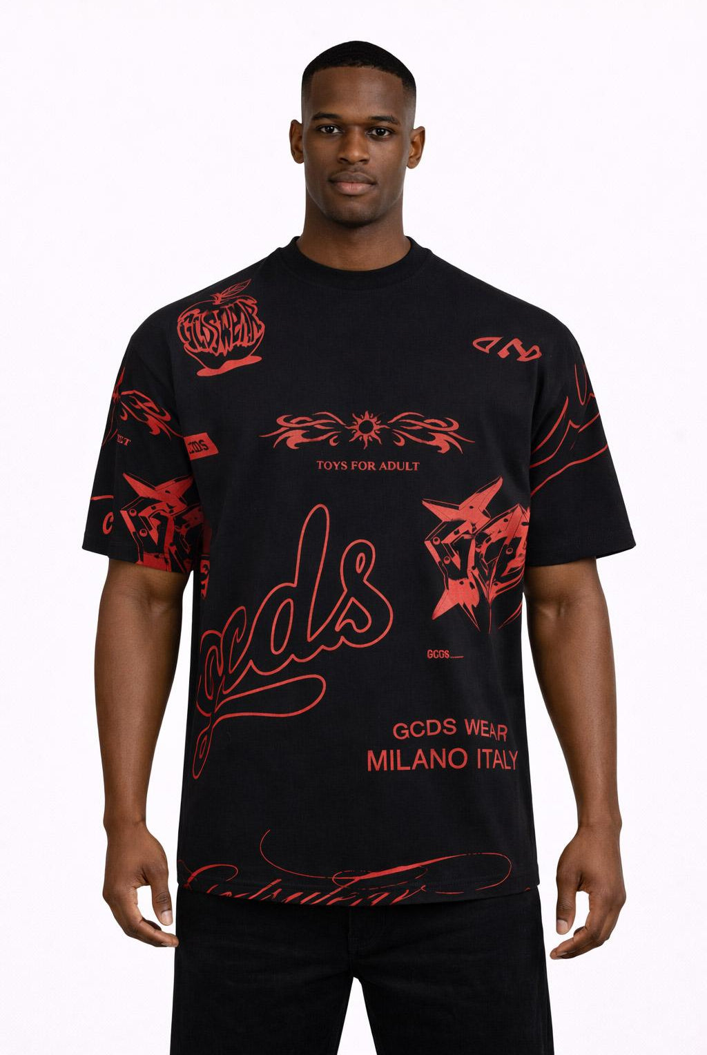 T-Shirt hall over history Grafica Rossa
