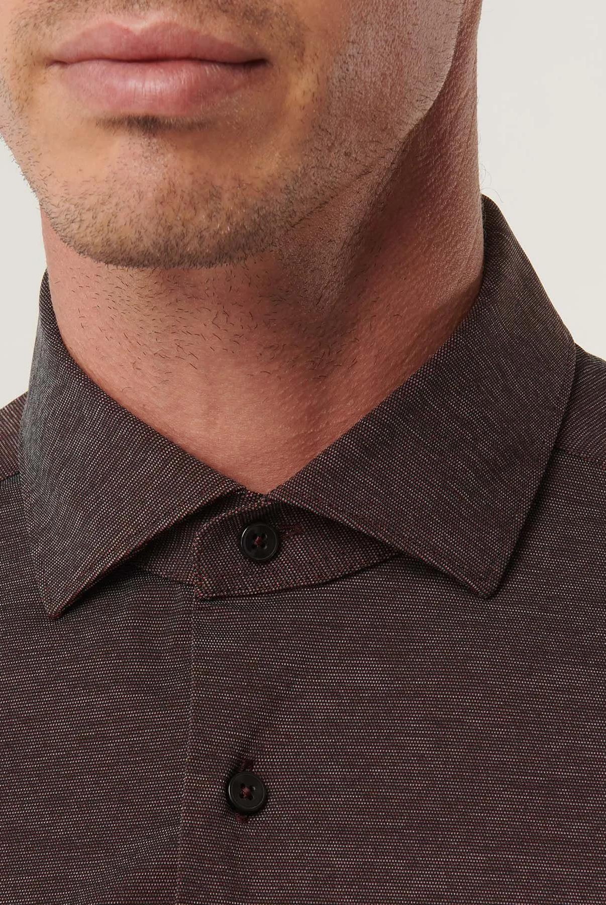 Camicia collo francesce tessuto tecnico Active