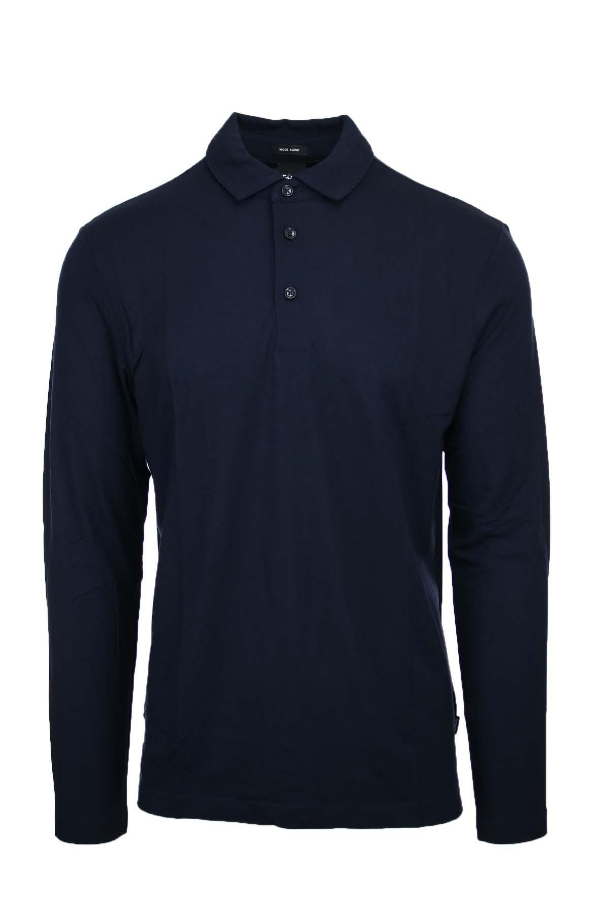 Polo manica lunga in jersey