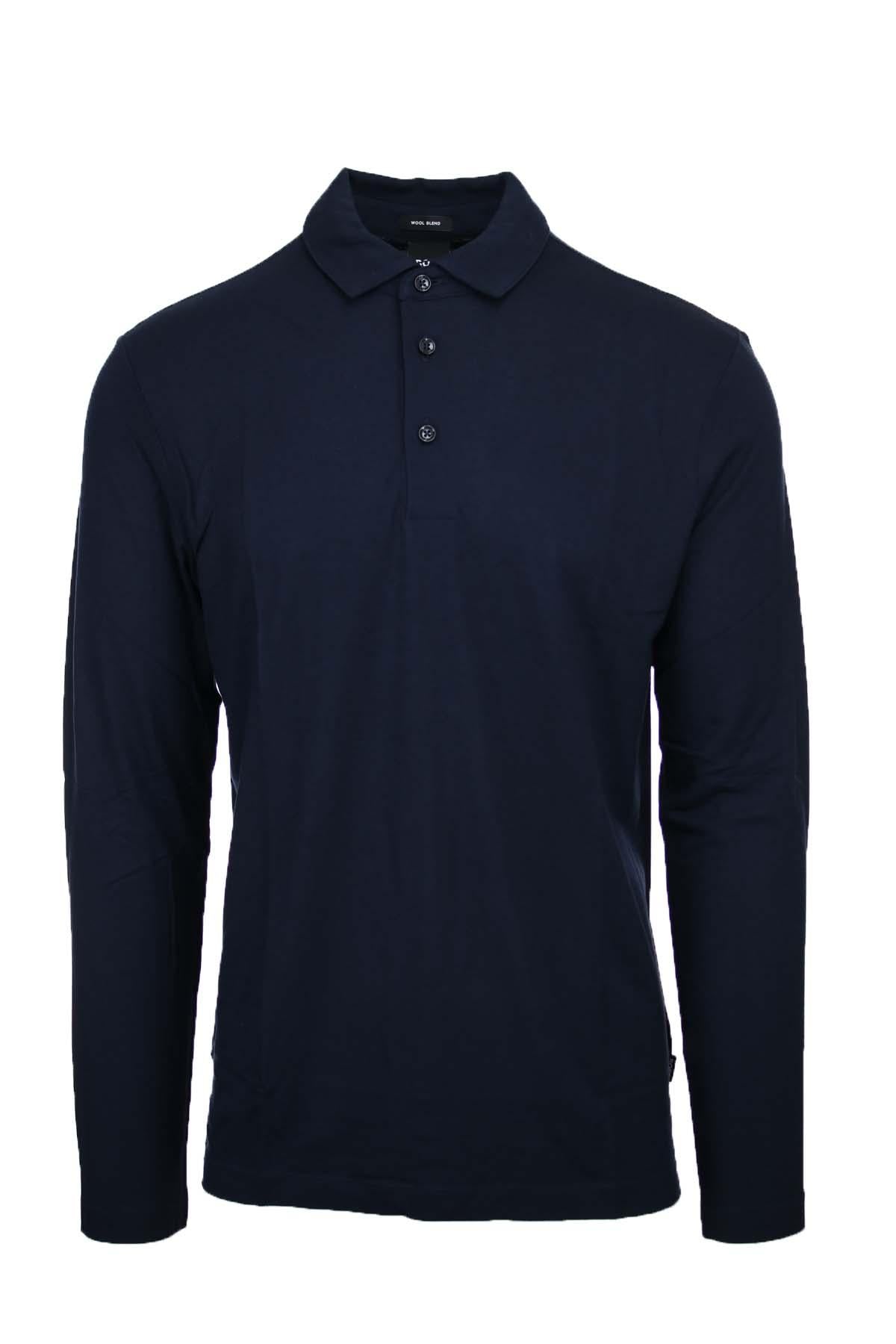 Polo manica lunga in jersey