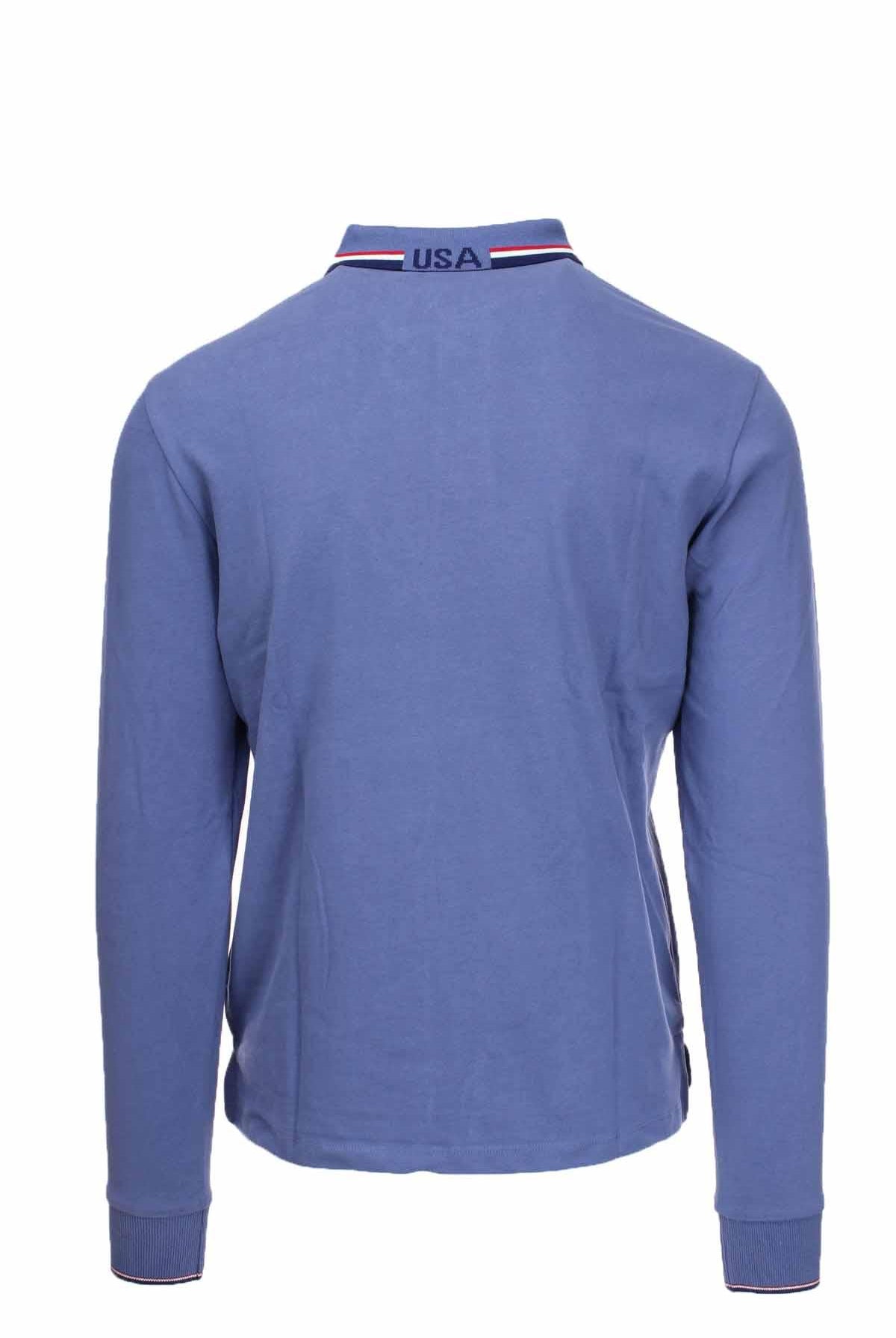 Polo manica lunga maxi logo