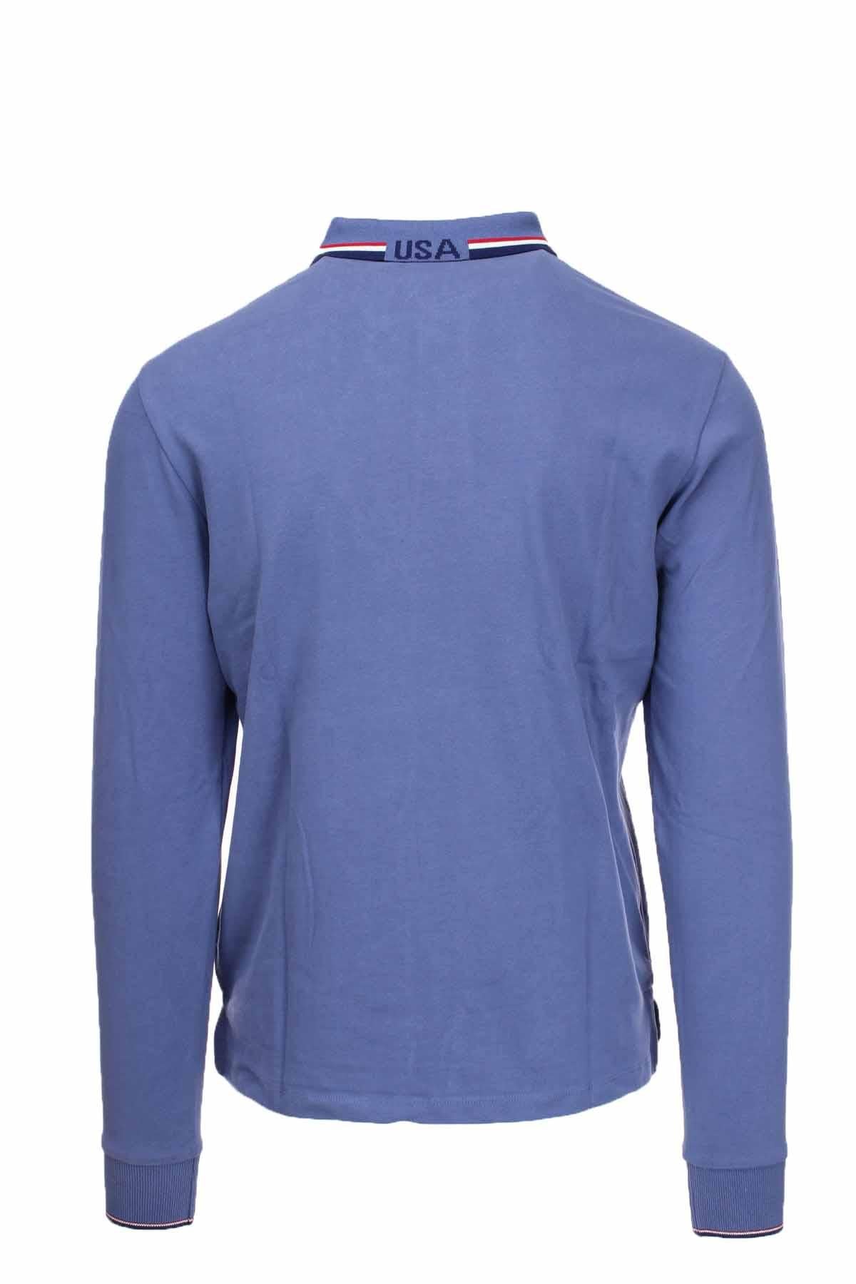 Polo manica lunga maxi logo