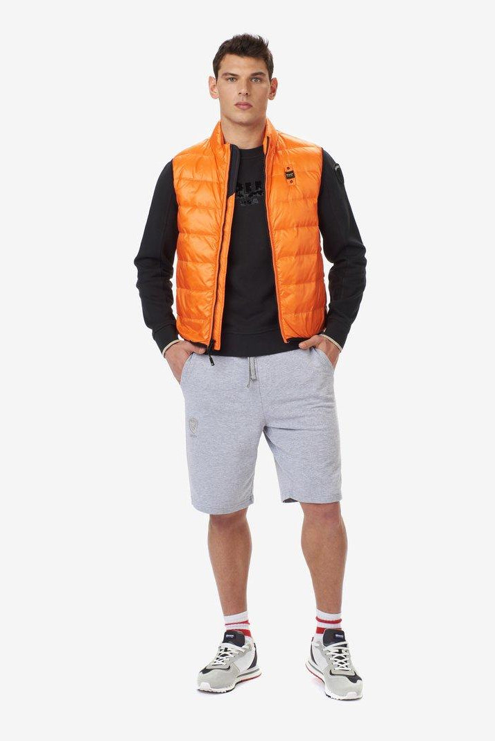 Gilet smanicato impunture orizzontali