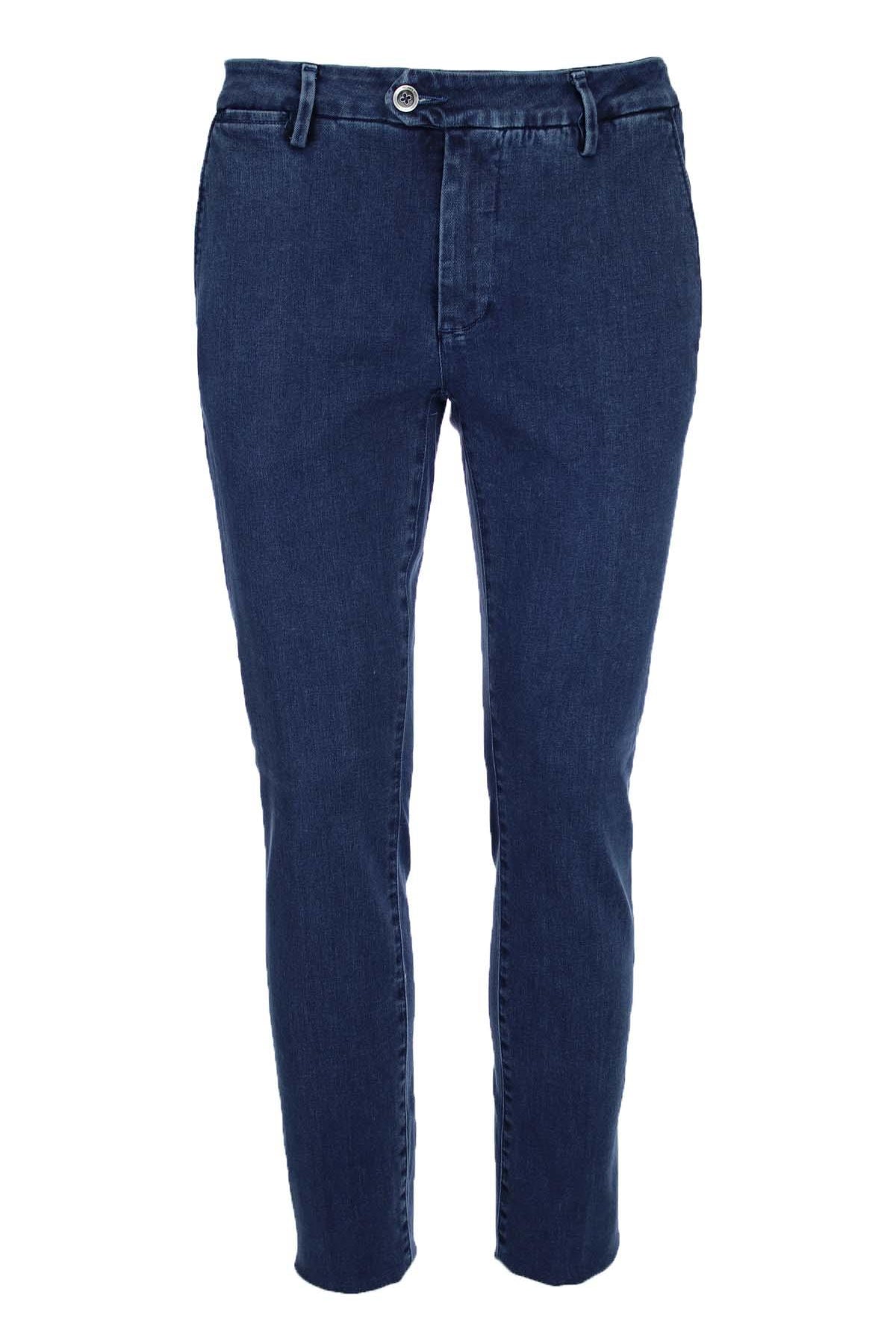 Pantalone chino tasche america in denim