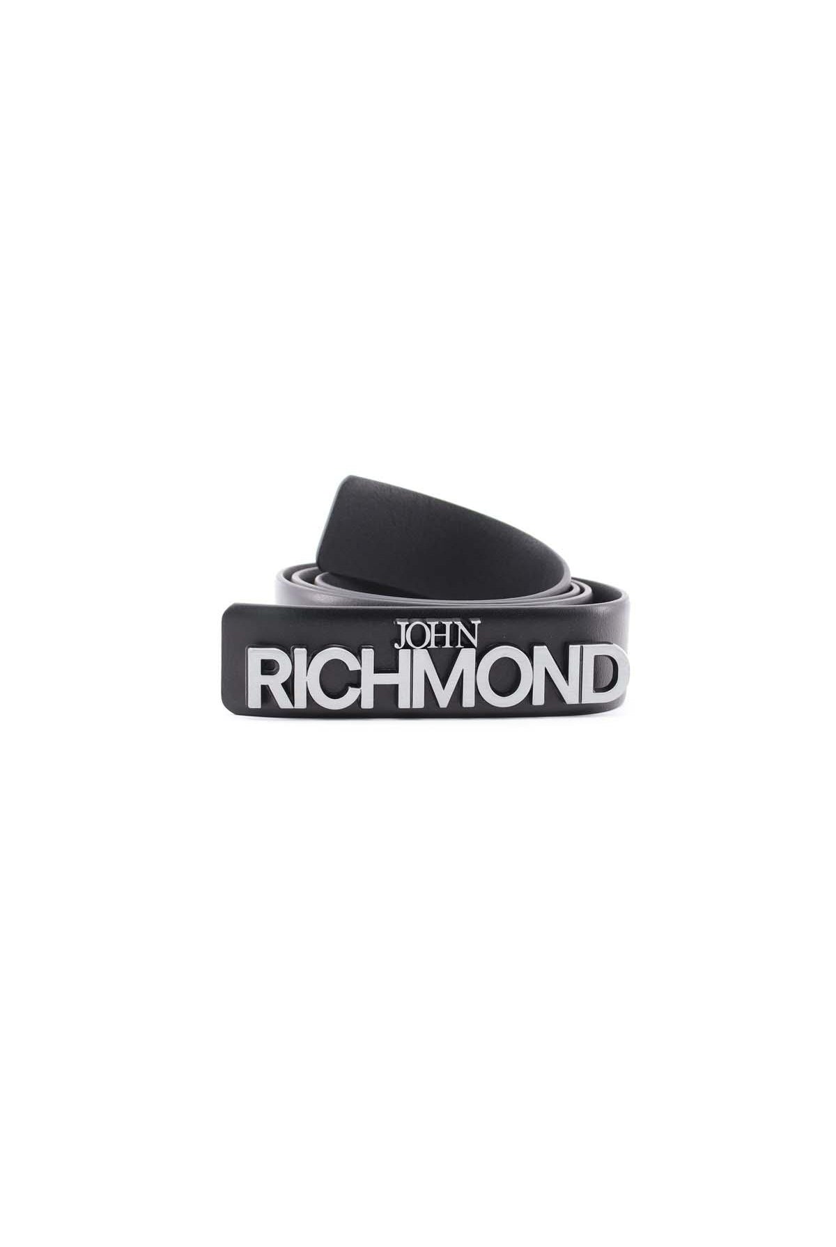 Cintura con placchetta in metallo John Richmond