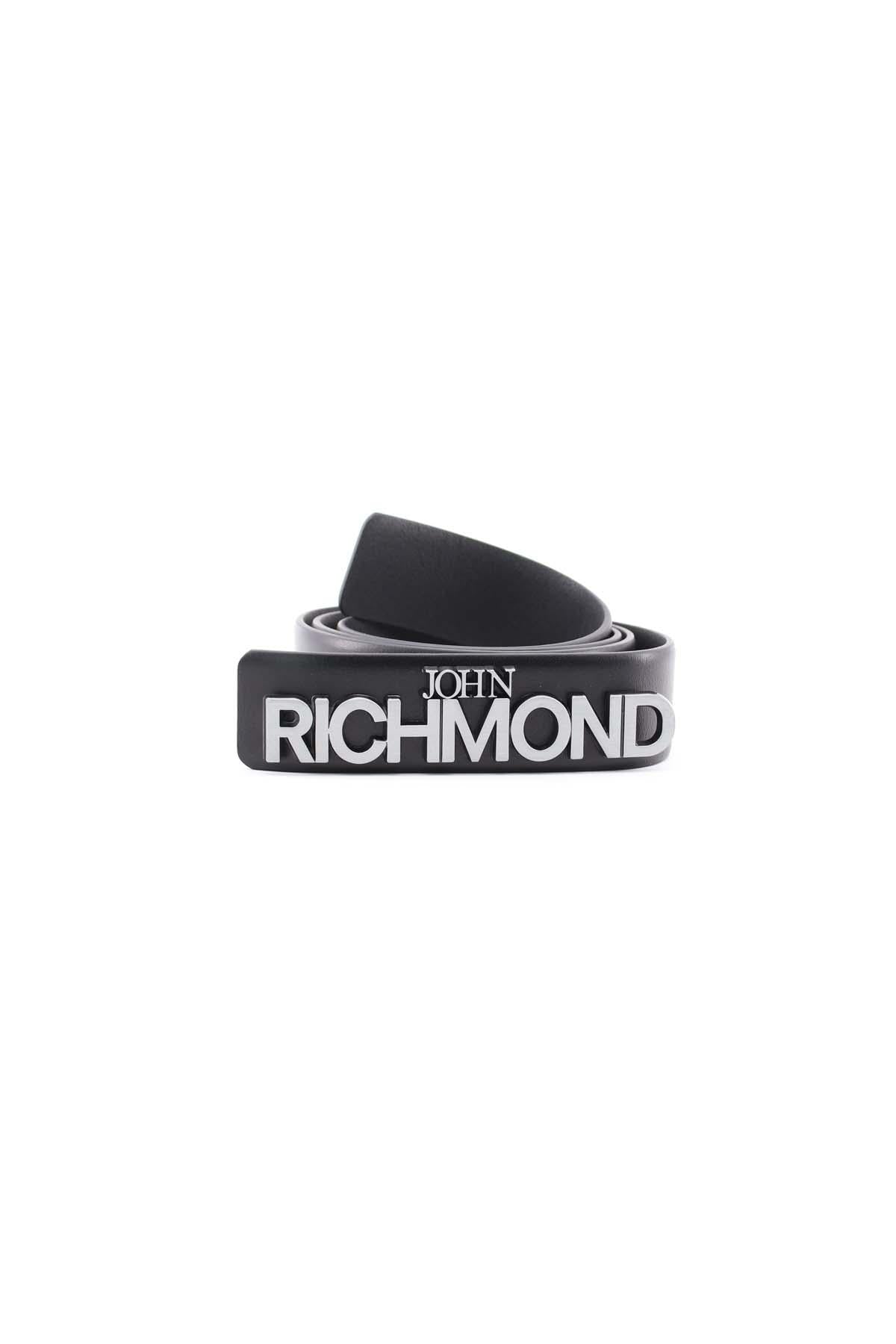 Cintura con placchetta in metallo John Richmond