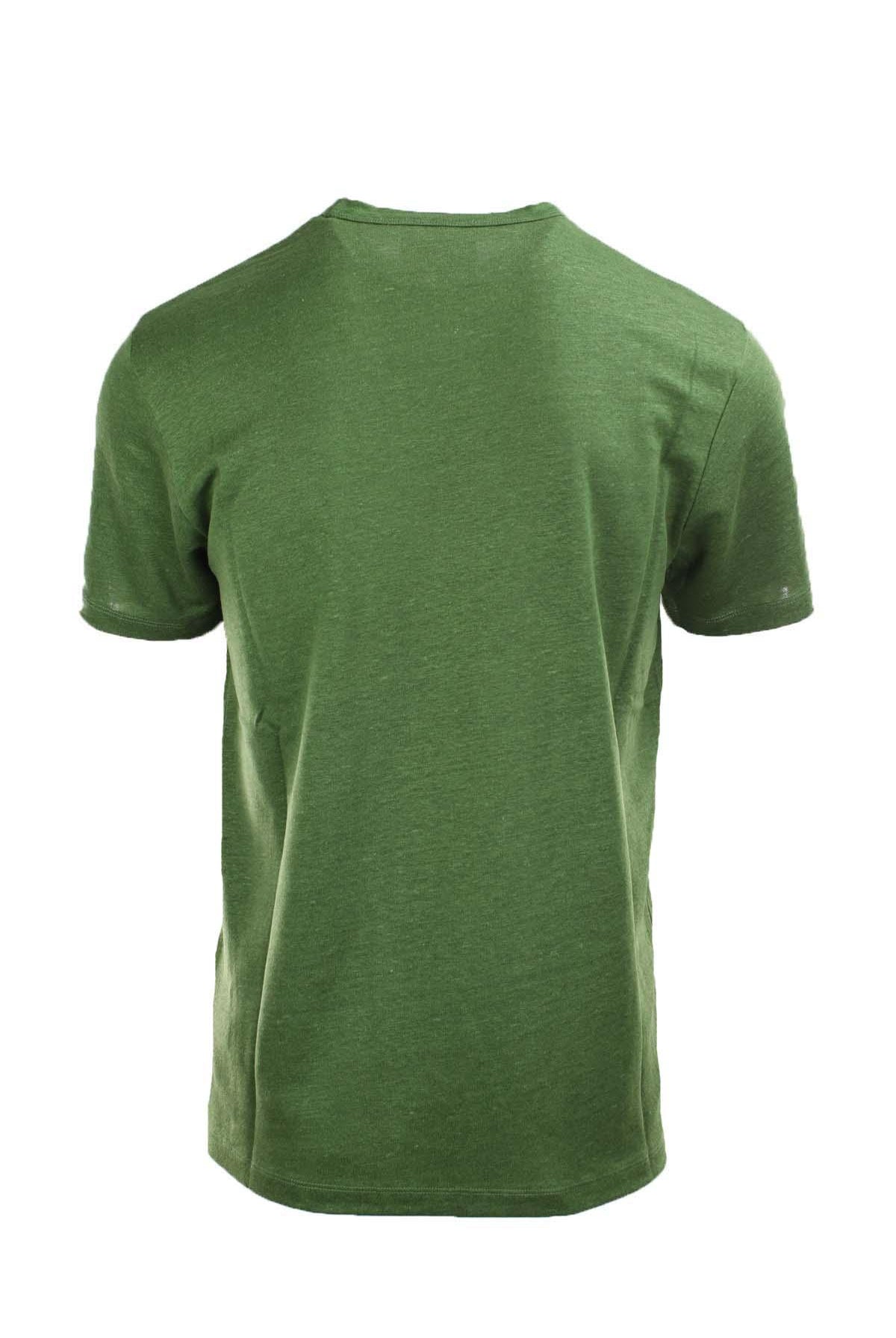 Tshirt mezza manica in lino Saint Barth MC2