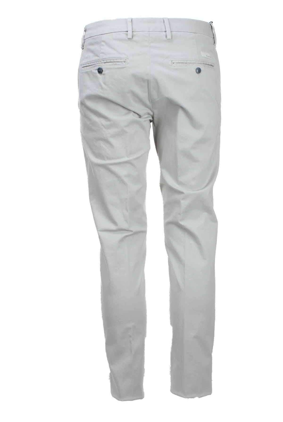 Pantalone chino in raso di cotone stretch