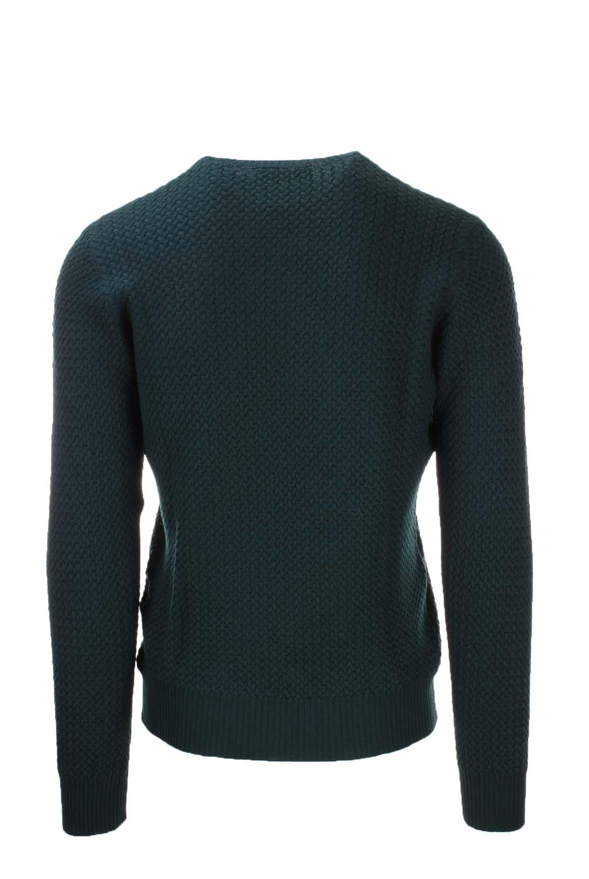 Pullover girocollo microtrecce
