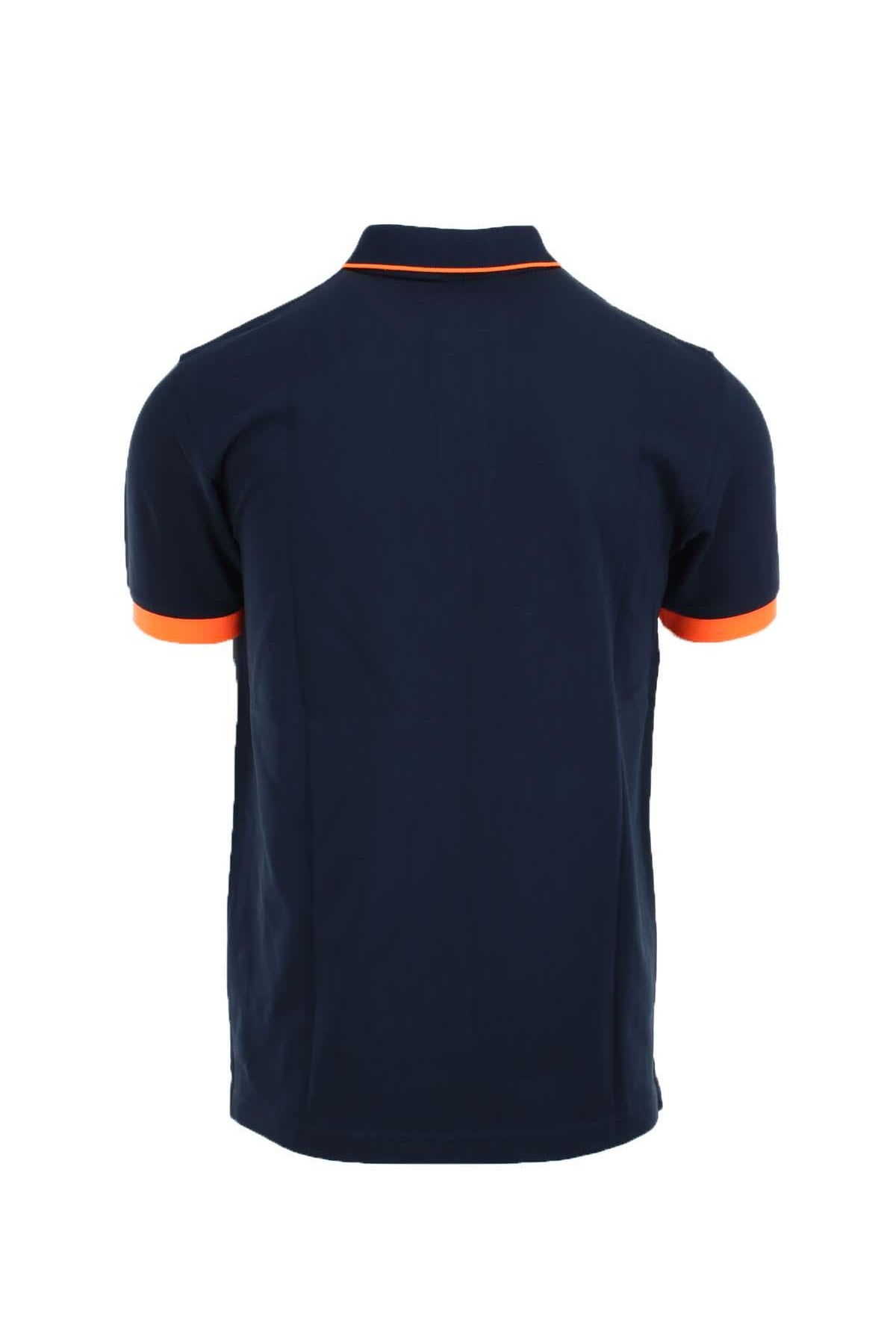 Polo mezza manica con profili fluo