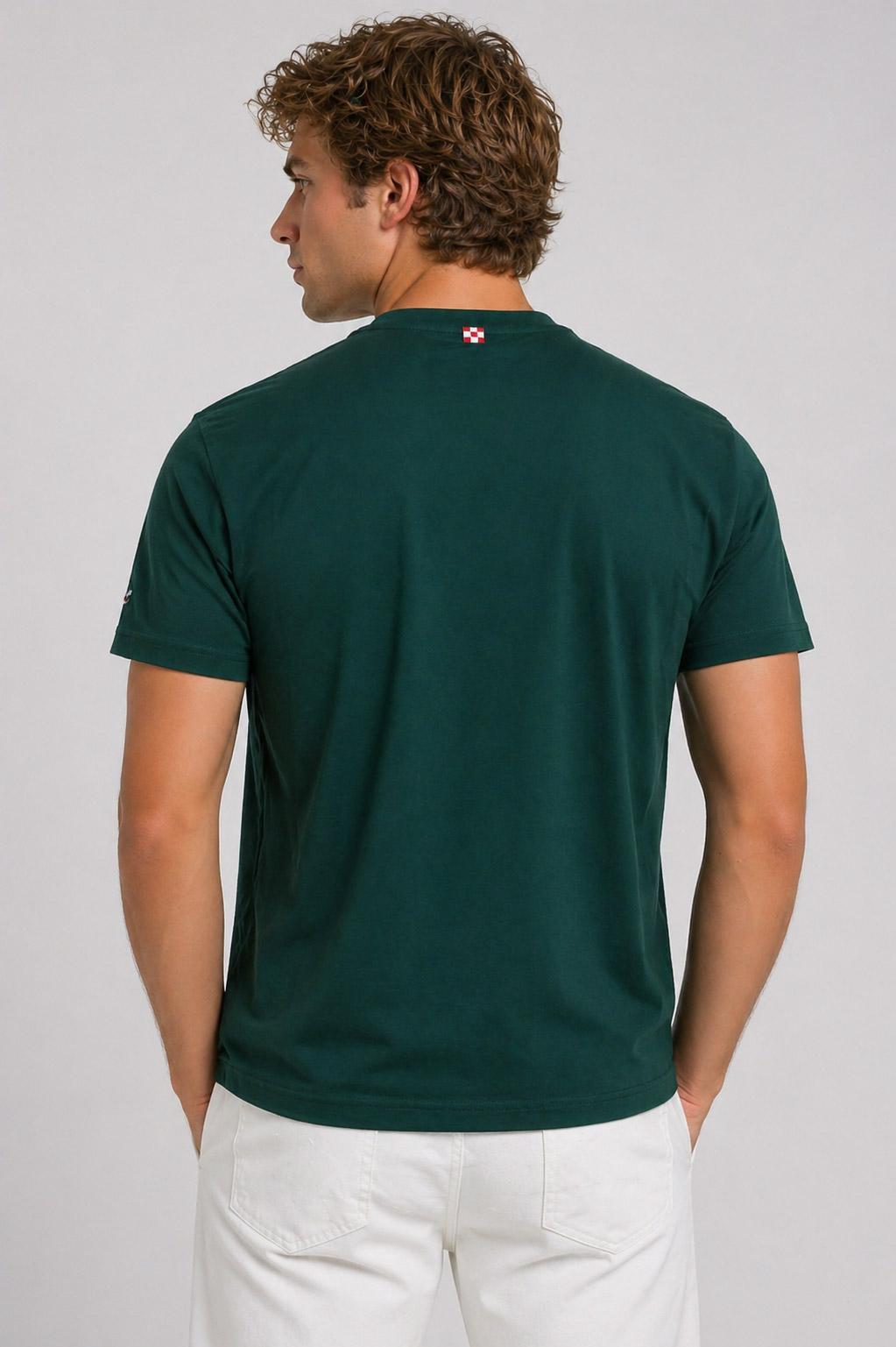 Tshirt Uomo in Cotone con Ricamo Mi Piace Tonica