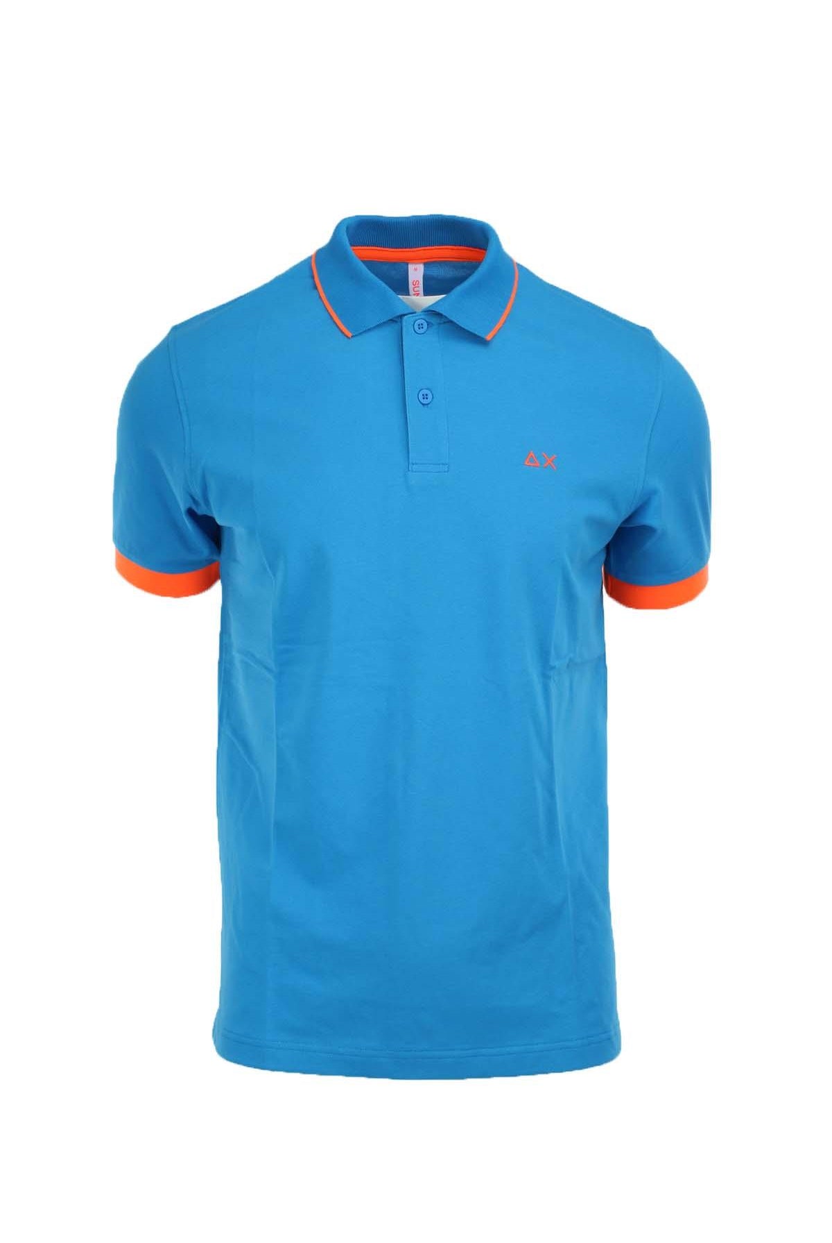 Polo mezza manica con profili fluo