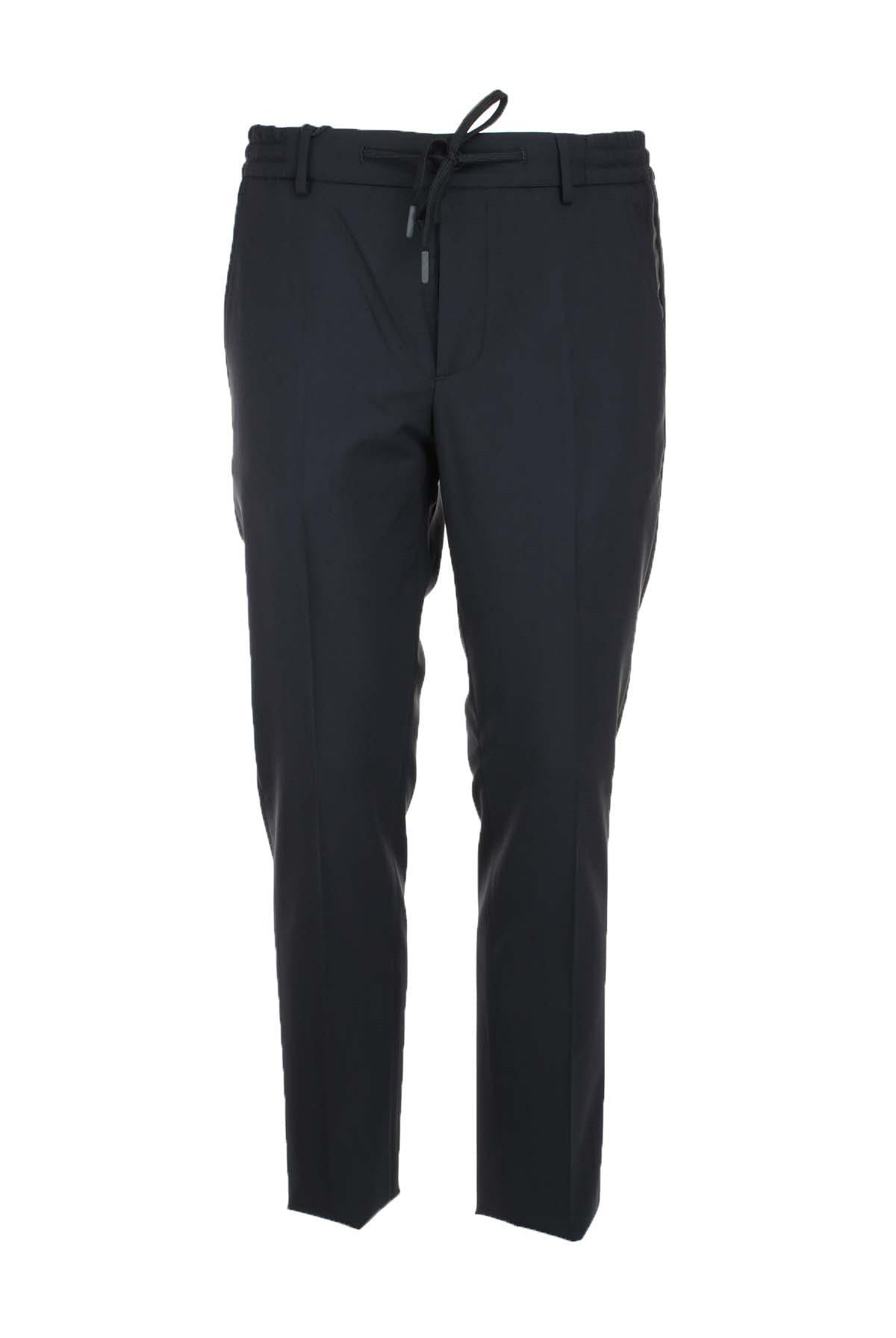 Pantalone in fresco di lana con coulisse elastico