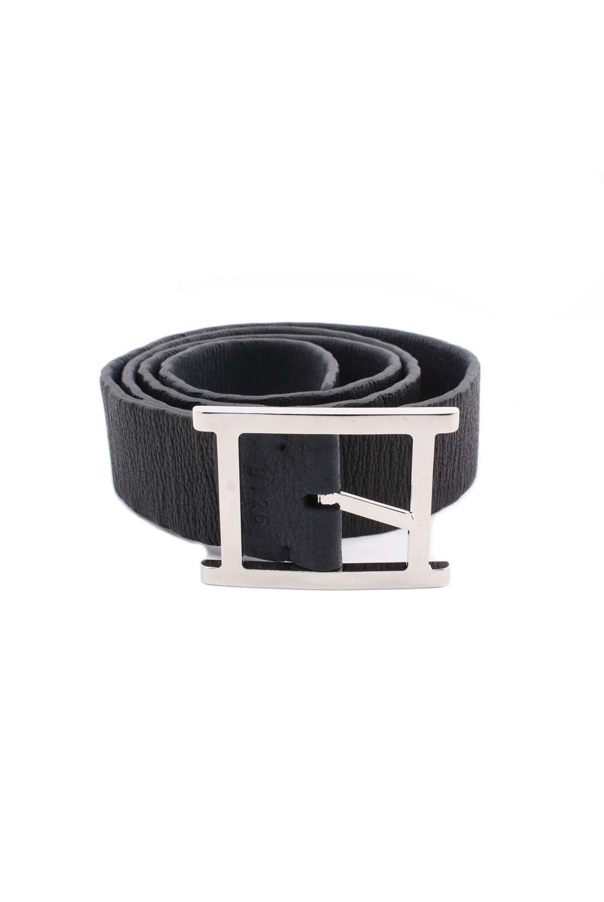 Cintura in pelle elasticizzata double face