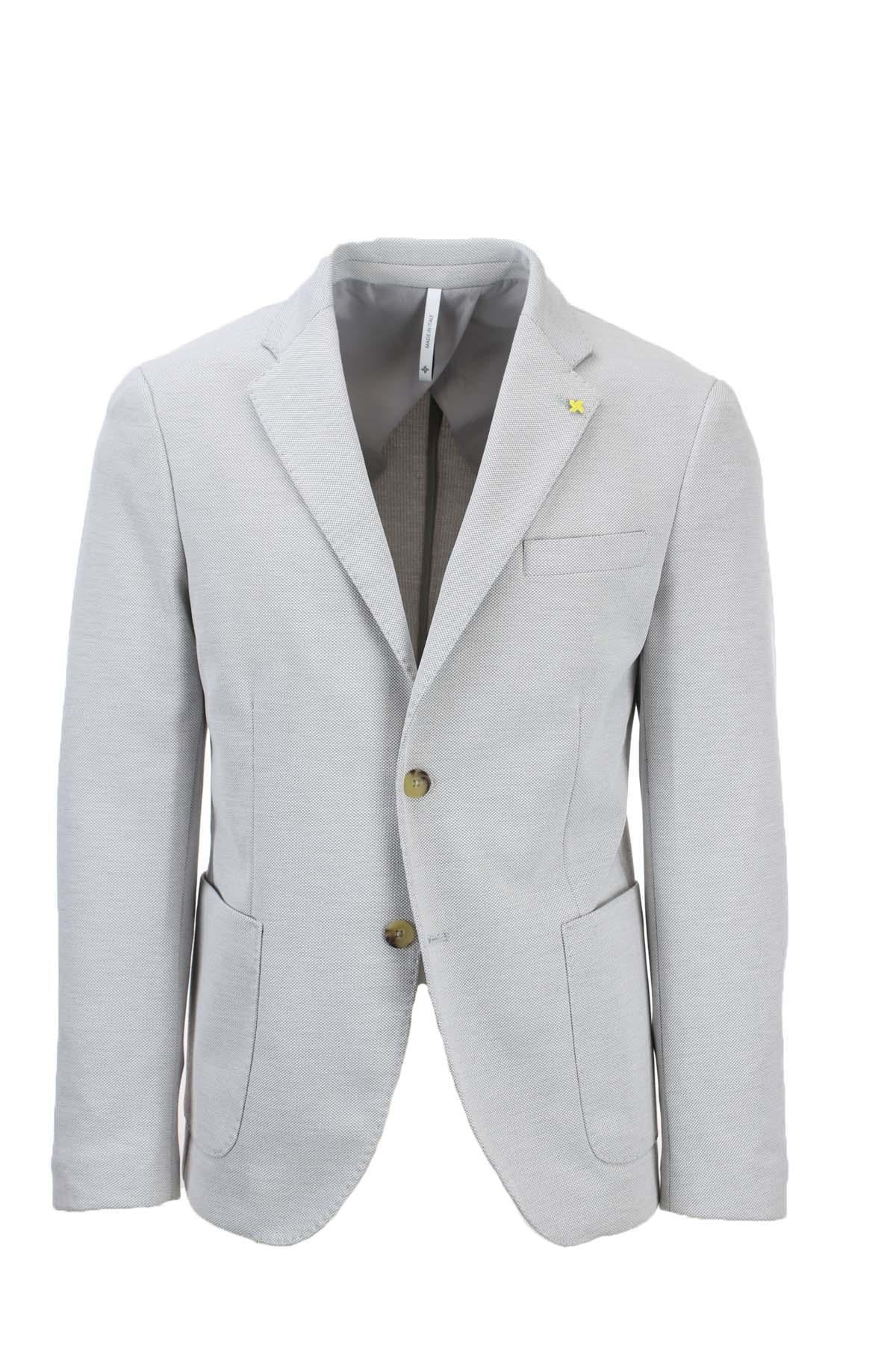 Giacca monopetto in tessuto stretch