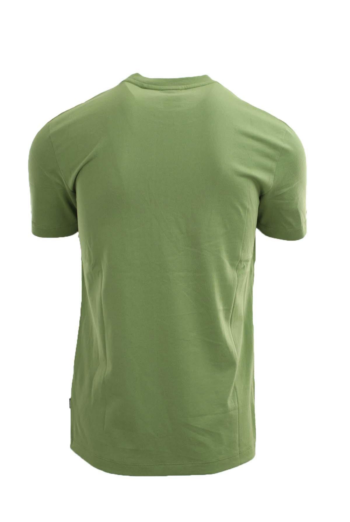 T-shirt mezza manica in cotone con maxi logo Boss