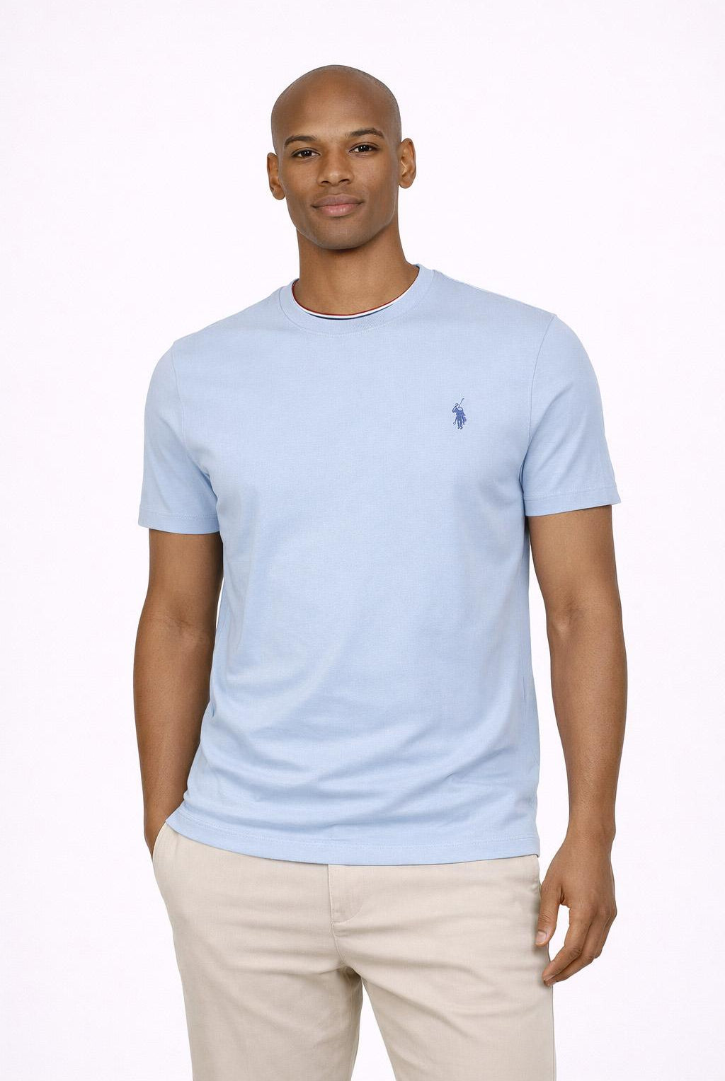 T-Shirt Uomo Cotone con logo ricamato