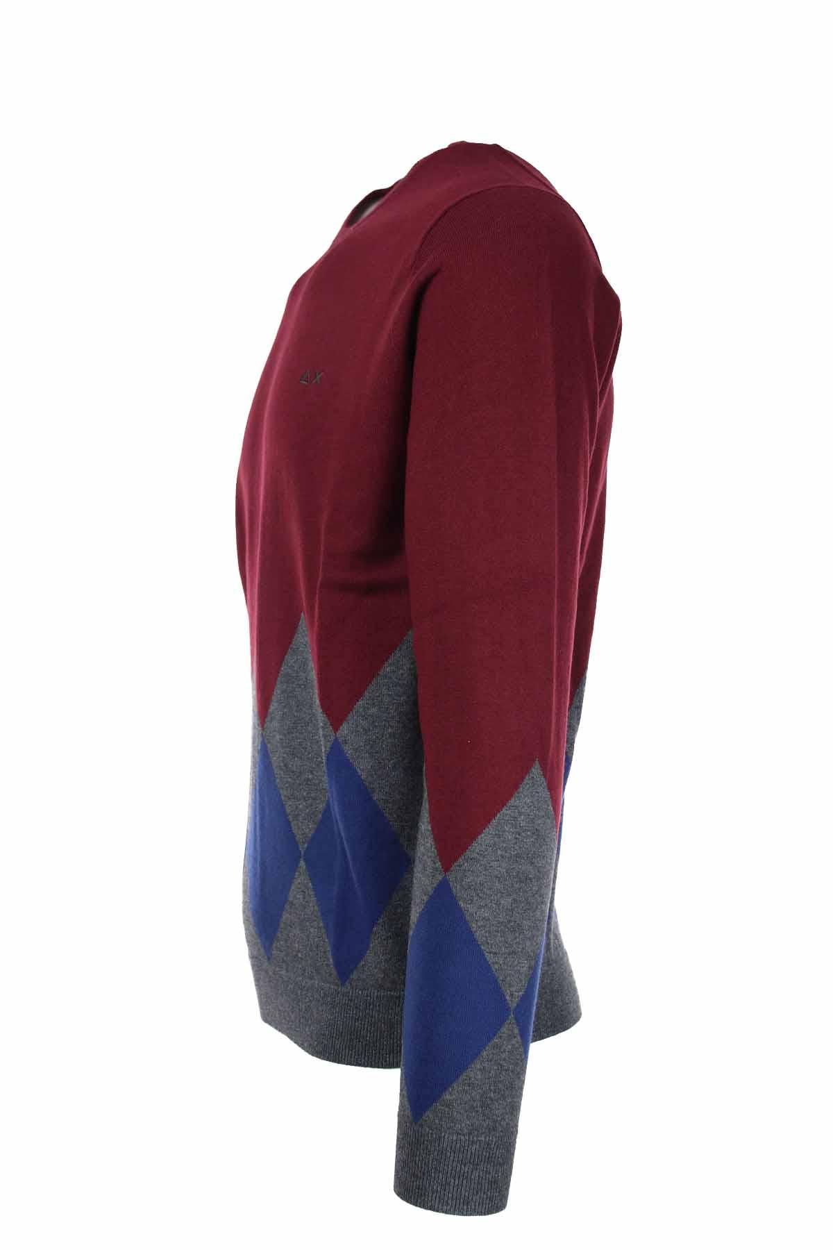 Pullover girocollo rombi
