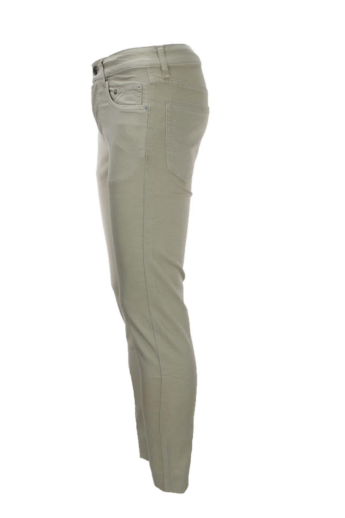 Pantalone 5 tasche in cotone lino