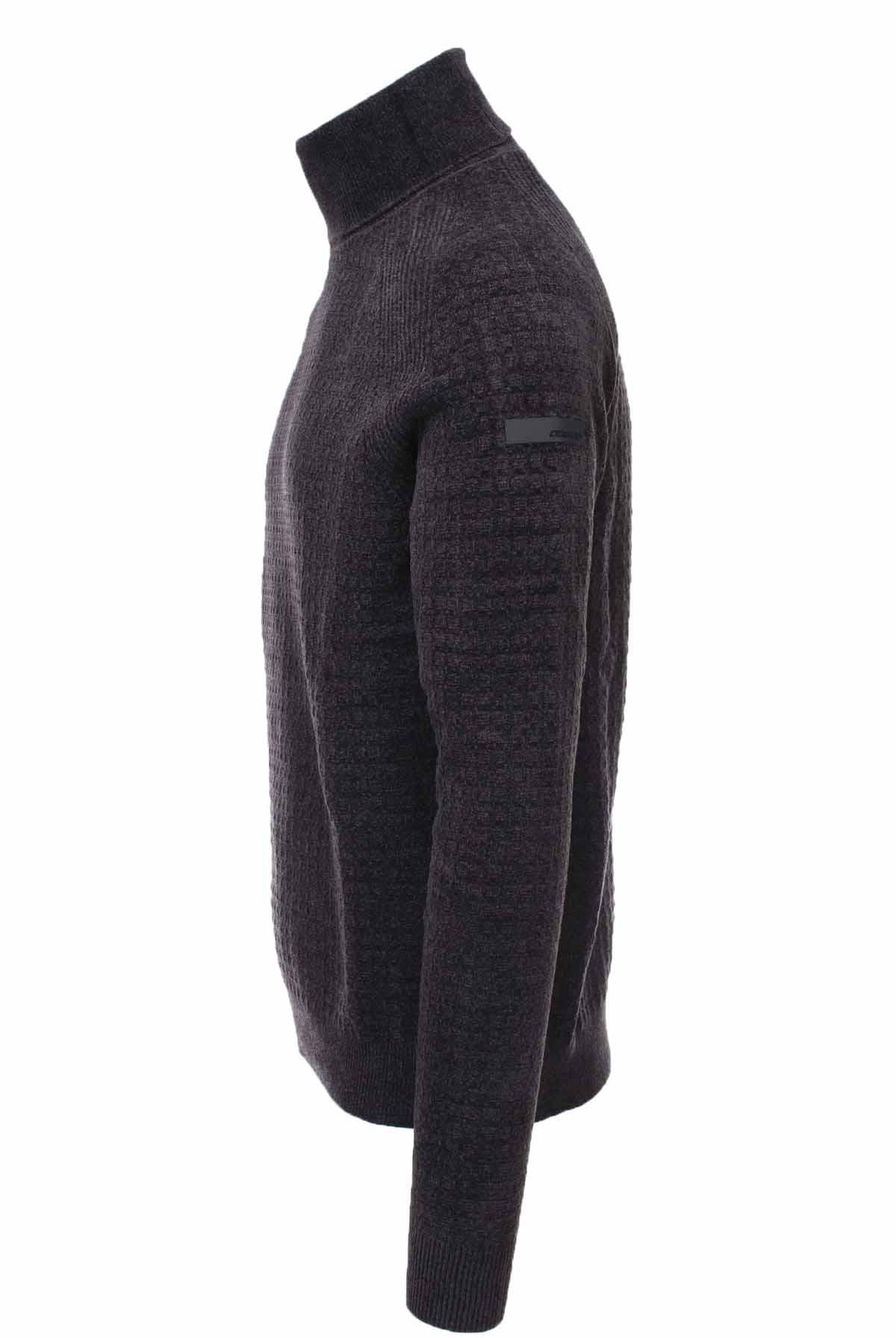 velvet square turtleneck