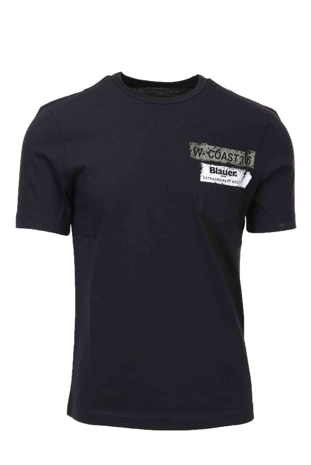 T-shirt mezza manica con taschino