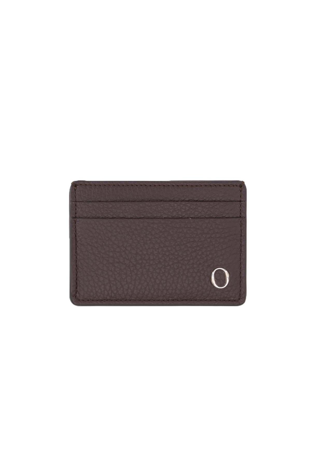 Portacarte in pelle martellata con protezione RFID