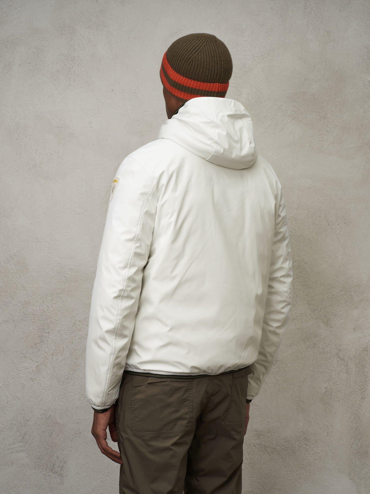 Piumino bomber in neoprene con cappuccio Derry