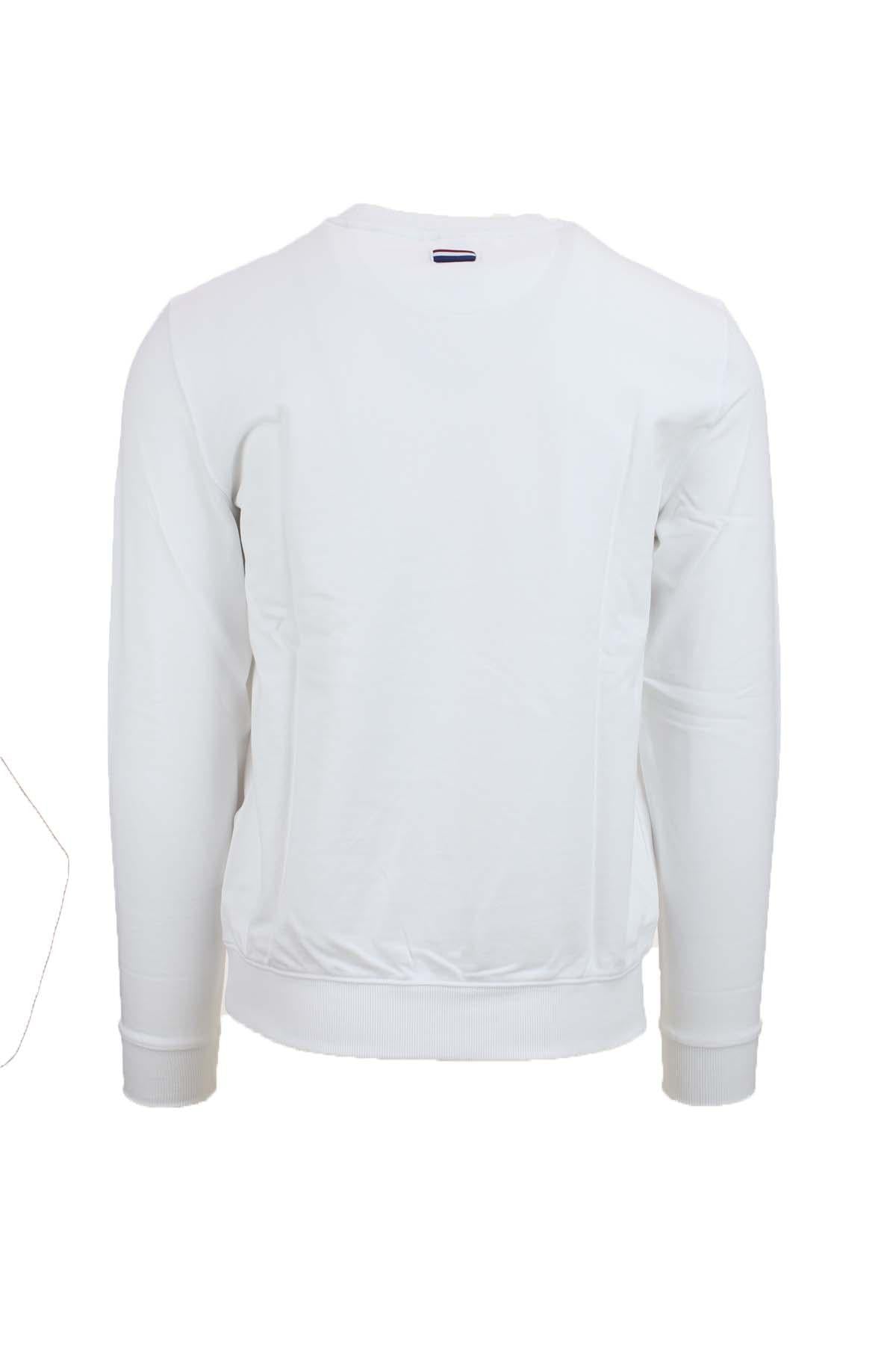 Felpa girocollo in cotone con logo