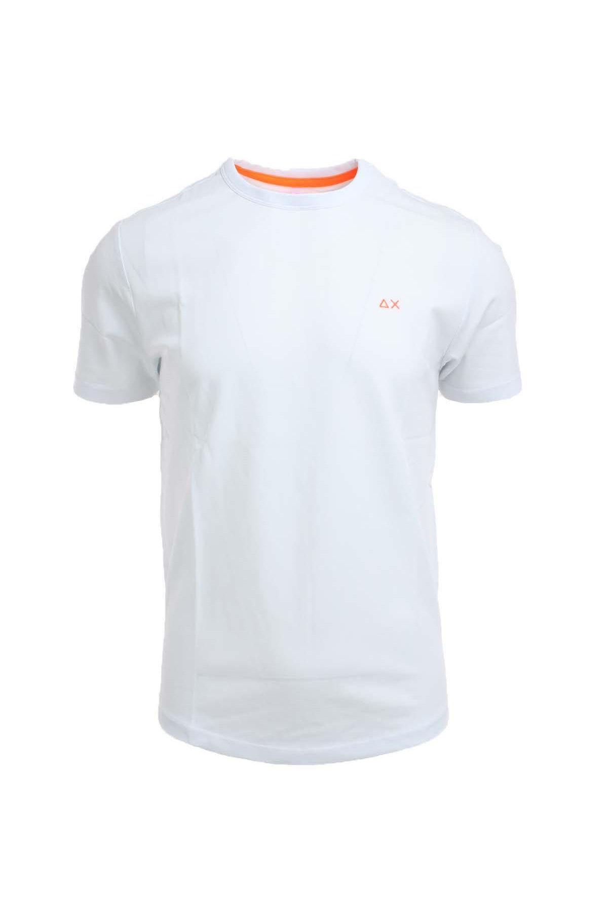 T-Shirt in cotone piquet dettagli fluo