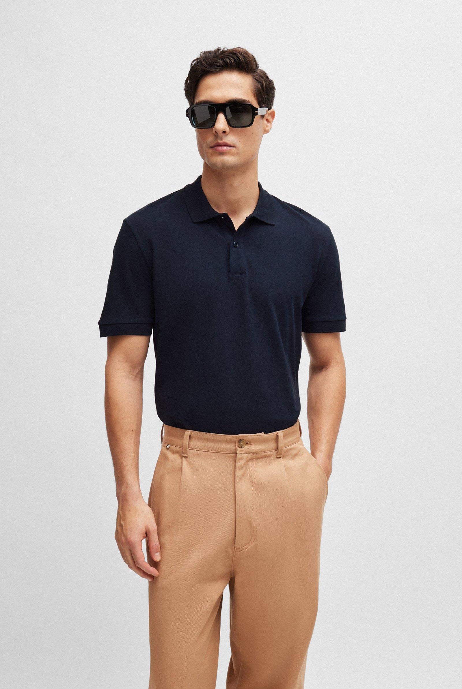 Polo manica lunga in jersey