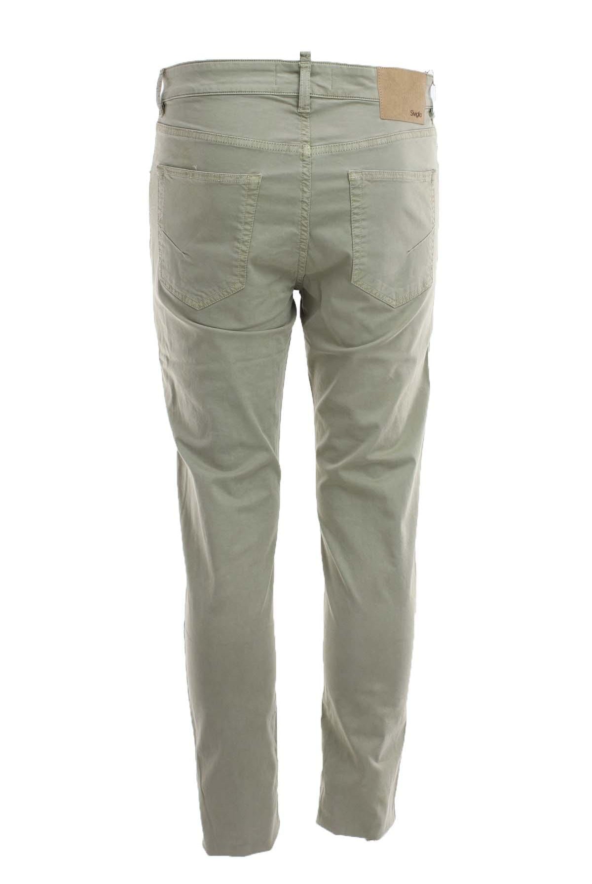 Pantalone in raso cotone 5 tasche