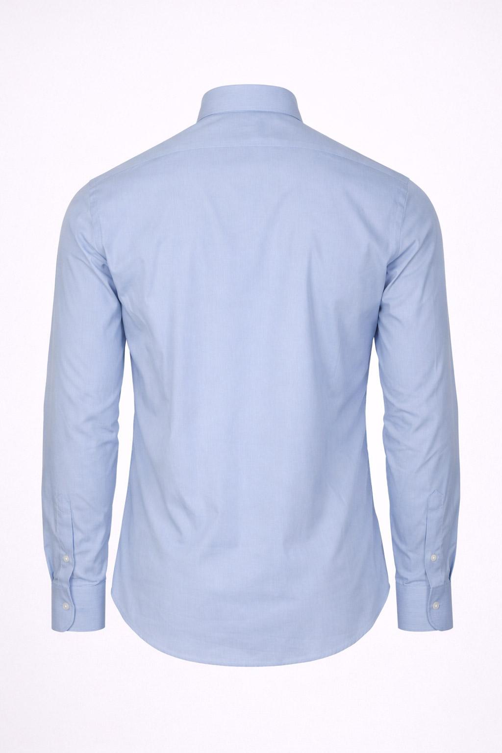 Camicia Uomo Tinta Unita in Cotone Stretch