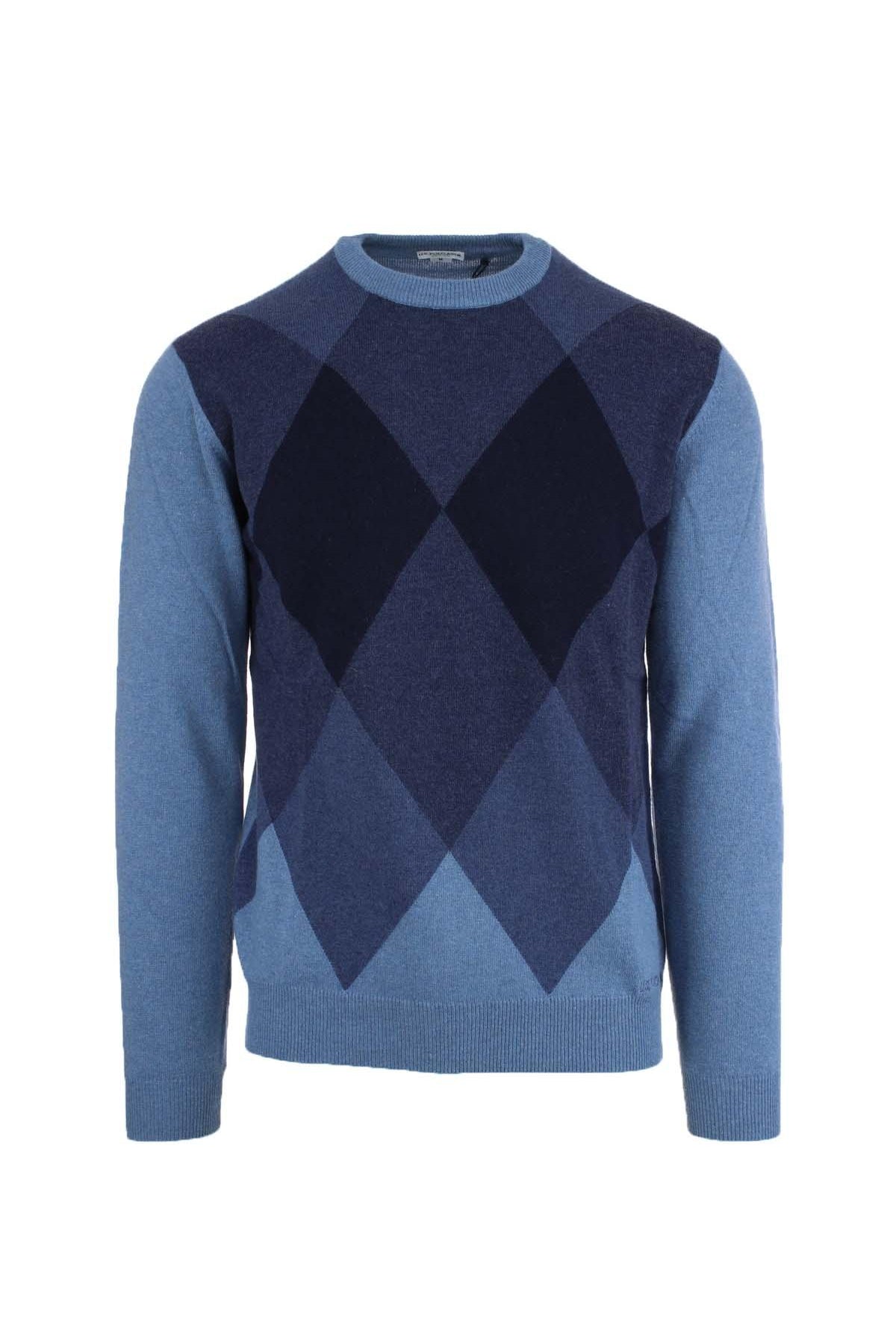 Maglia in lana girocollo a rombi