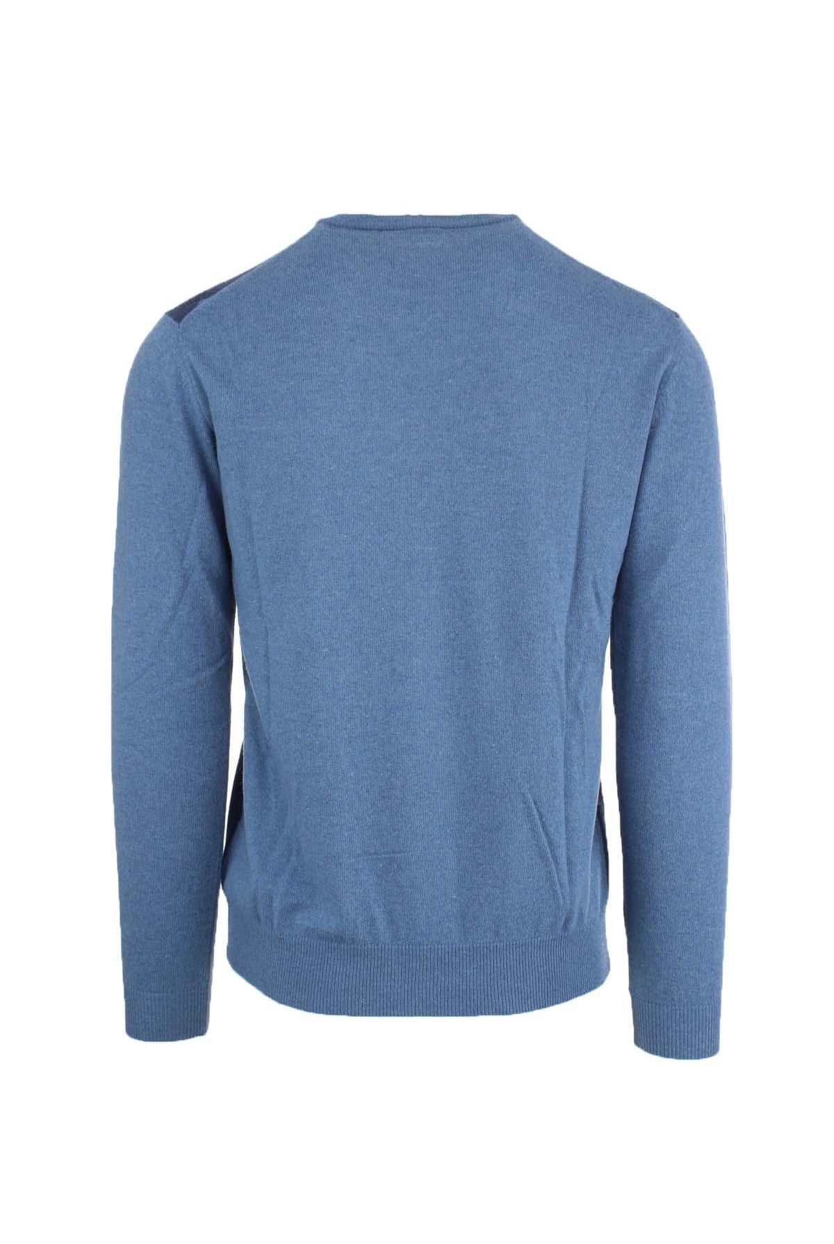 Maglia in lana girocollo a rombi