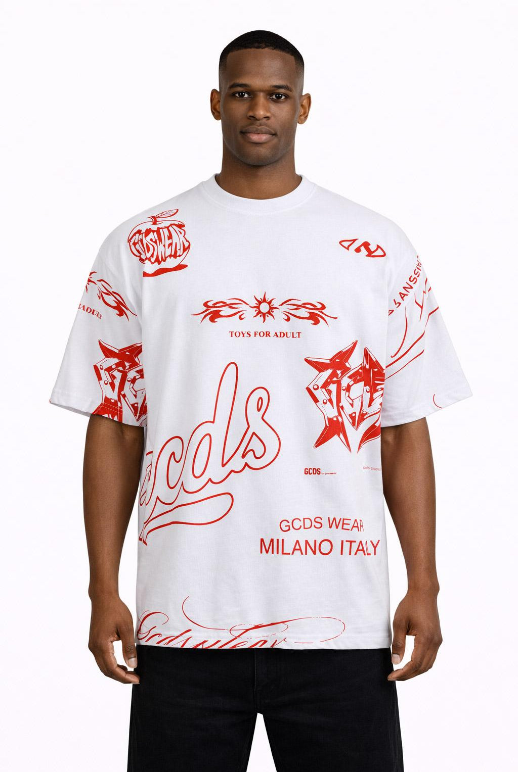 T-Shirt hall over history Grafica Rossa