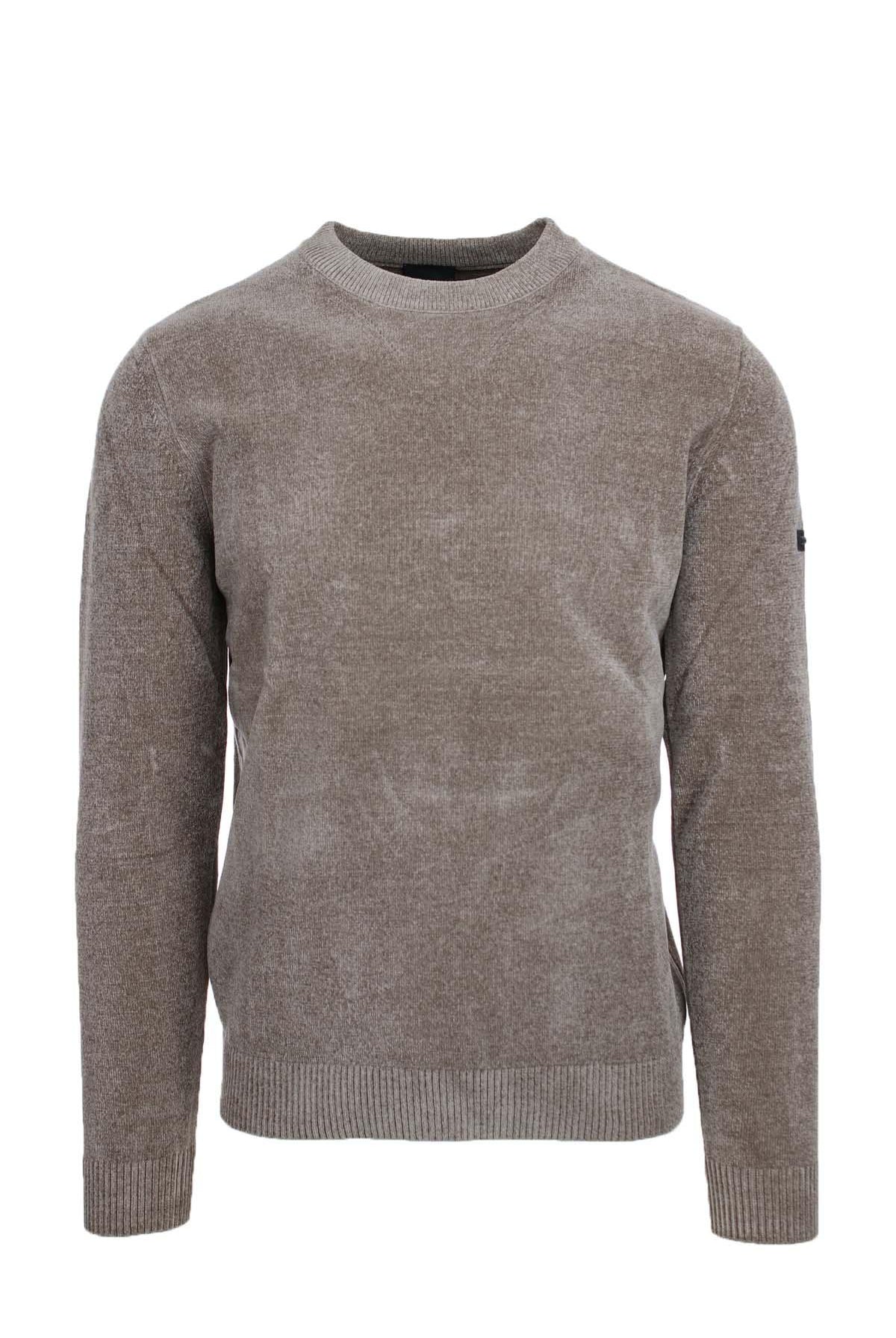 Maglia girocollo in ciniglia.