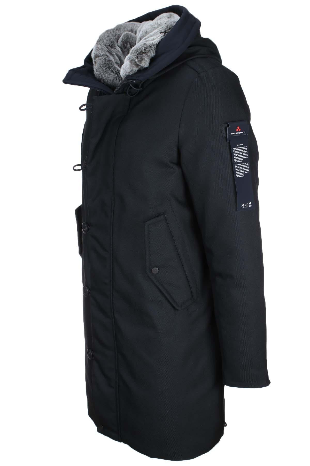 Parka con cappuccio e vera pelliccia