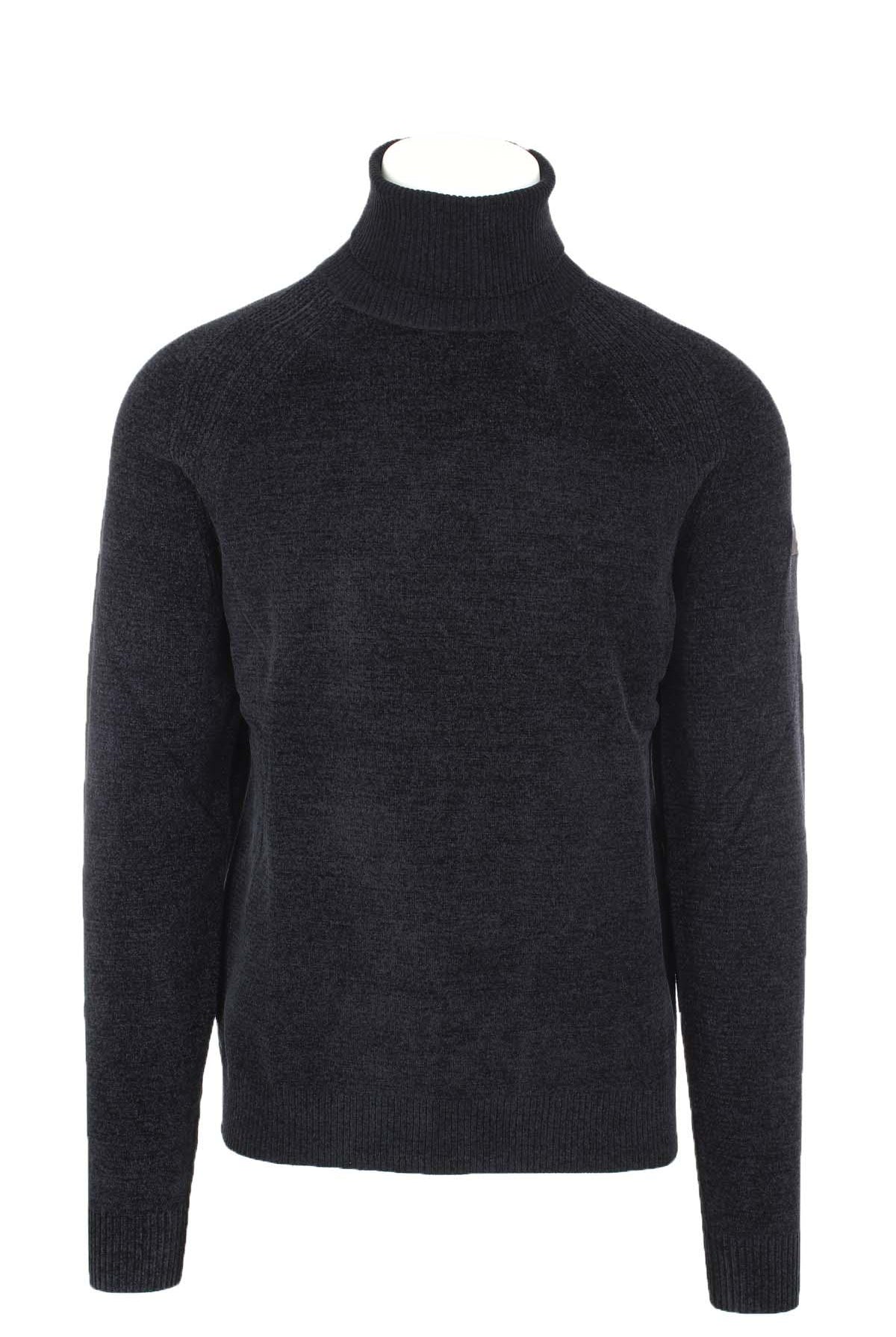 Dolcevita in ciniglia velvet turtleneck knit