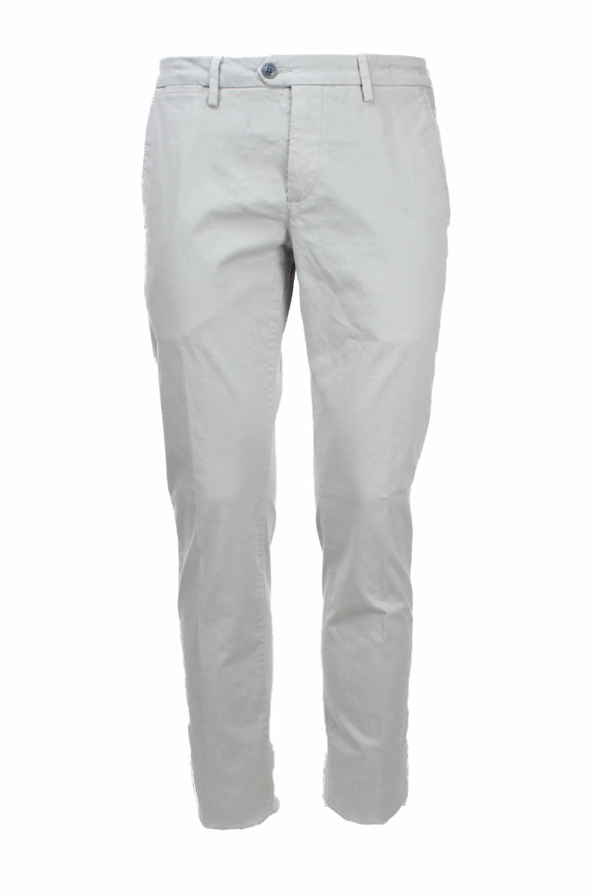 Pantalone chino in raso di cotone stretch