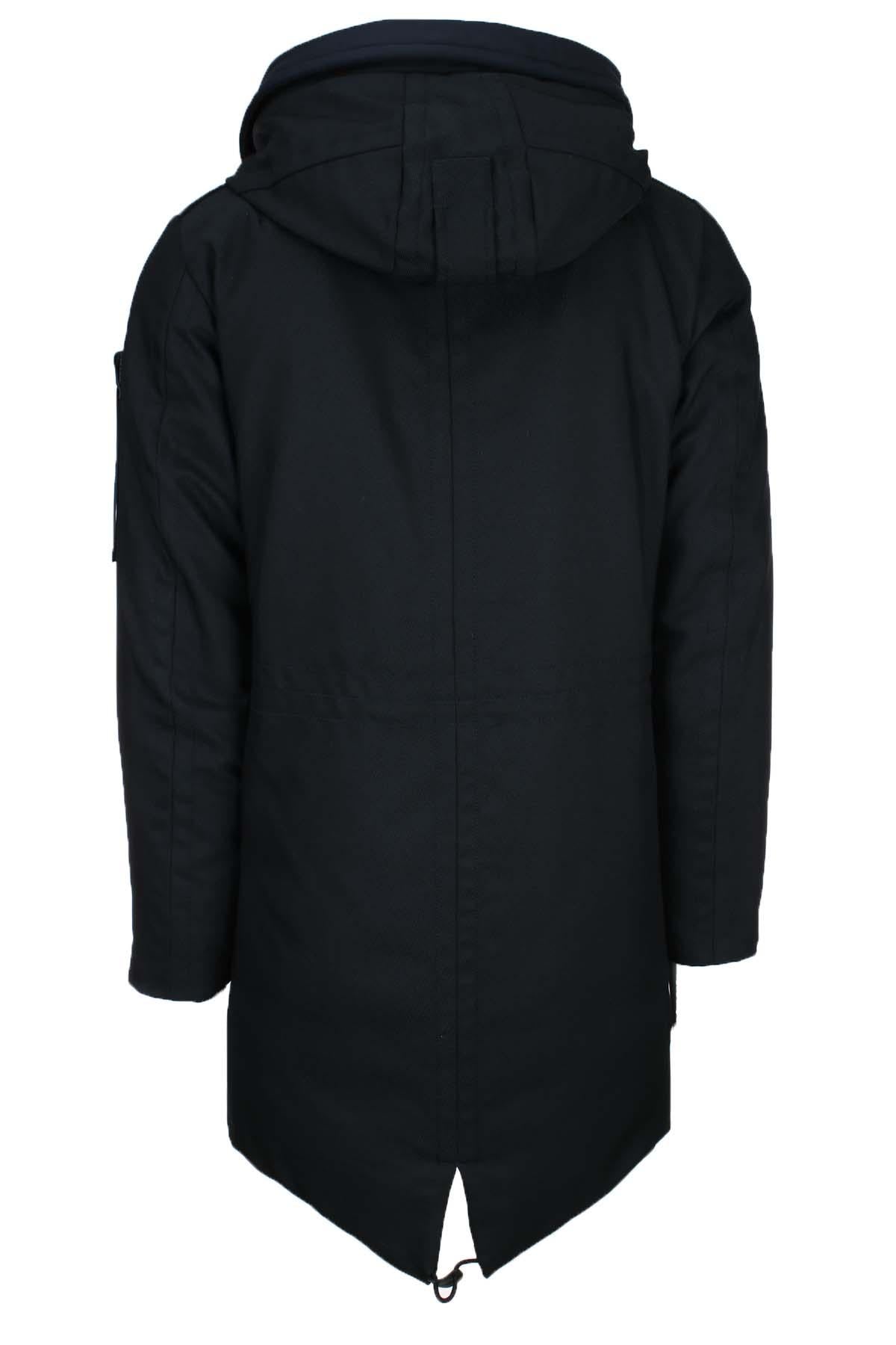 Parka con cappuccio e vera pelliccia
